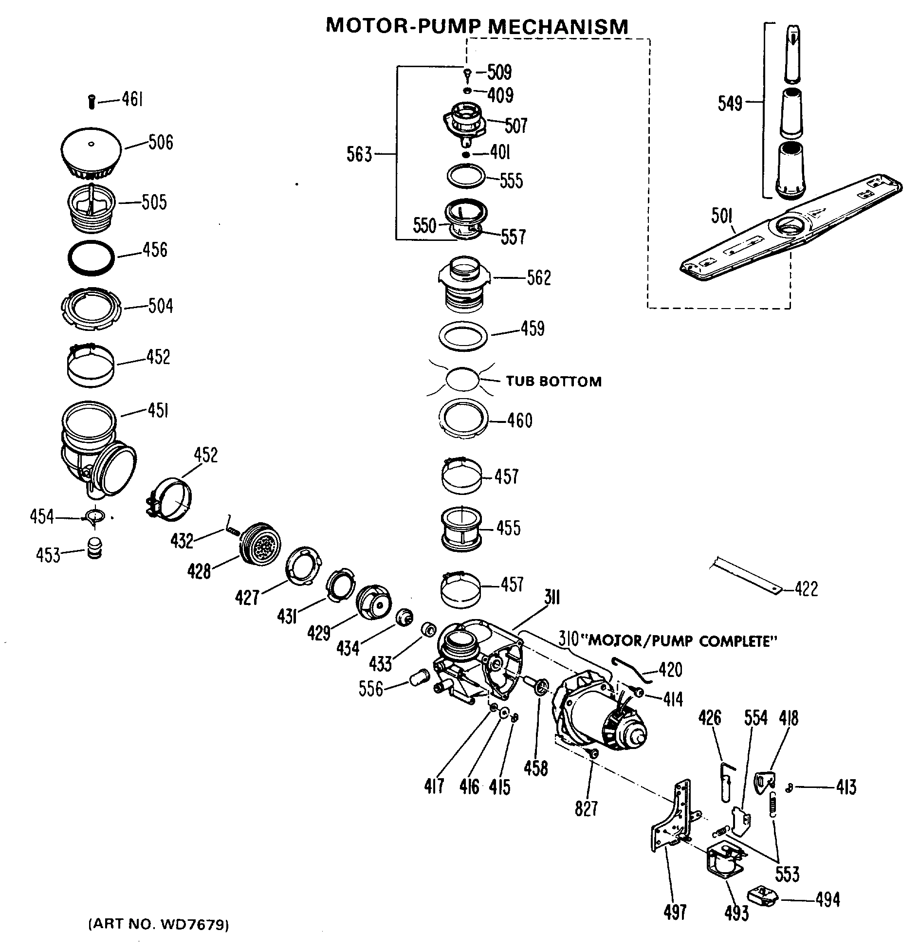 MOTOR-PUMP MECHANISM