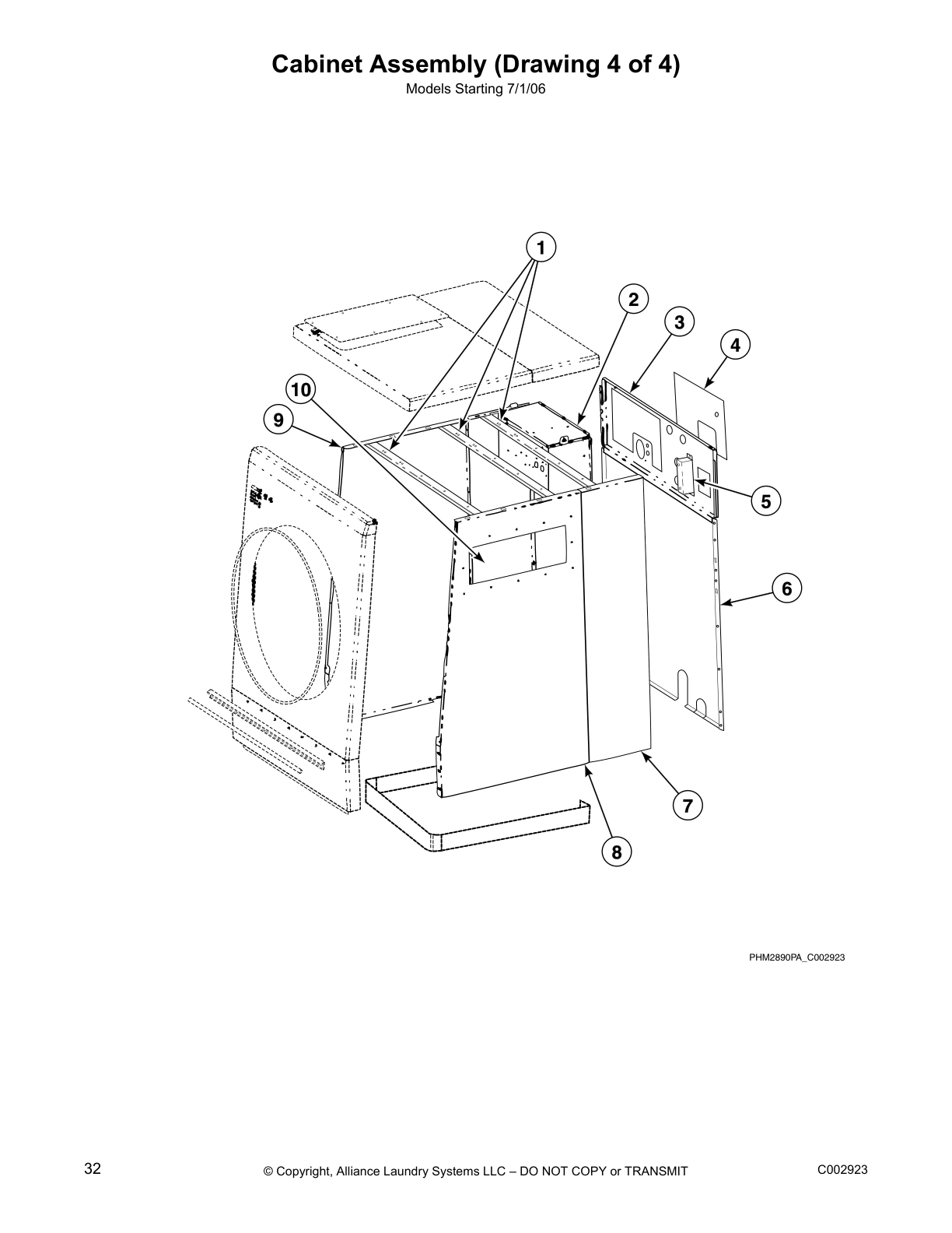 Cabinet Assembly (Drawing 4 of 4)