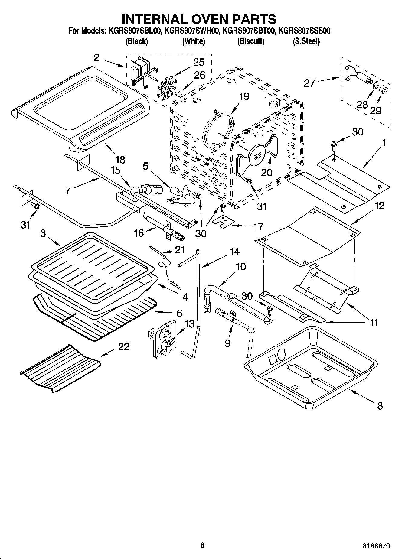 05 - INTERNAL OVEN PARTS