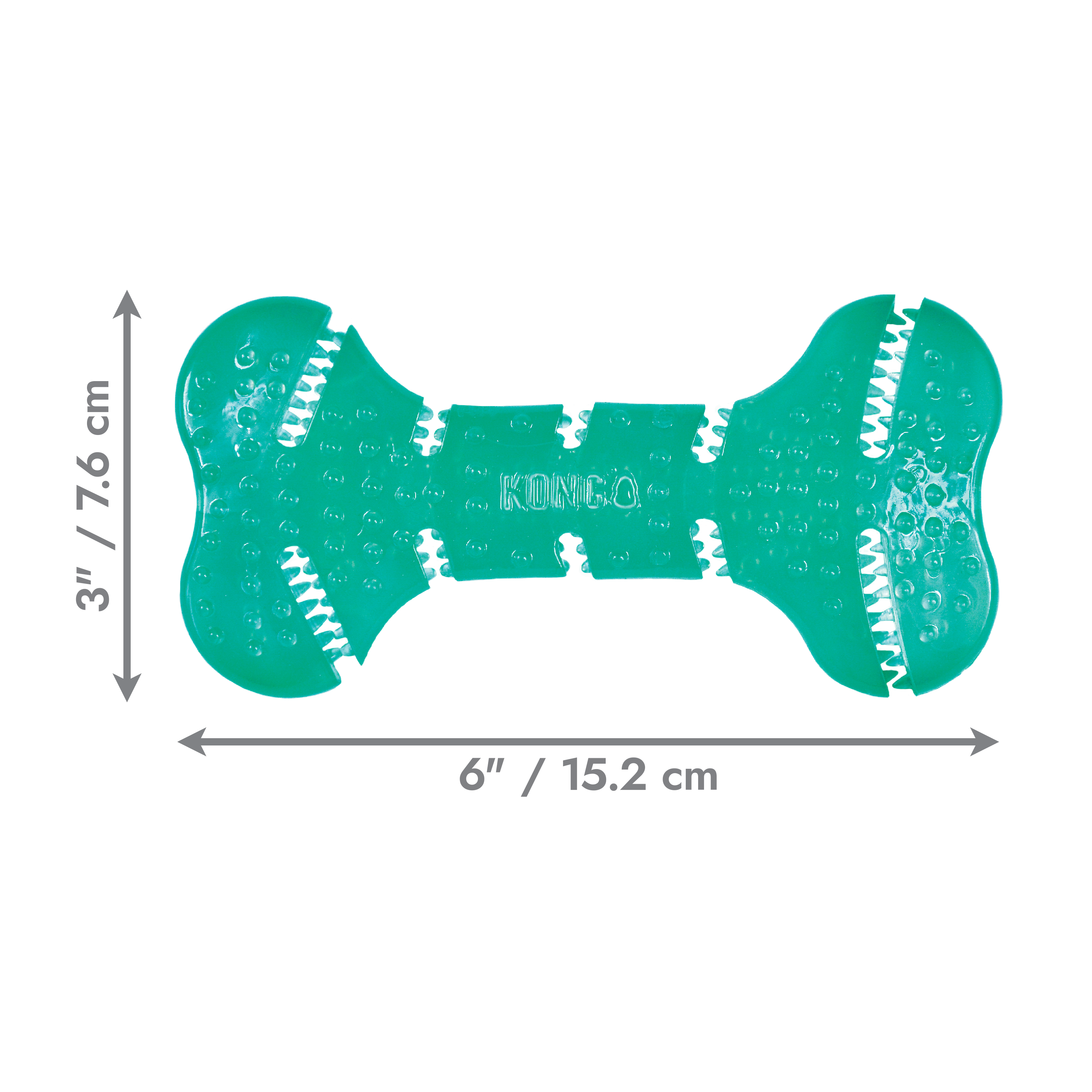 KONG Squeezz Dental Bone Dog Toy KONG Squeezz Dental Bone Dog Toy
