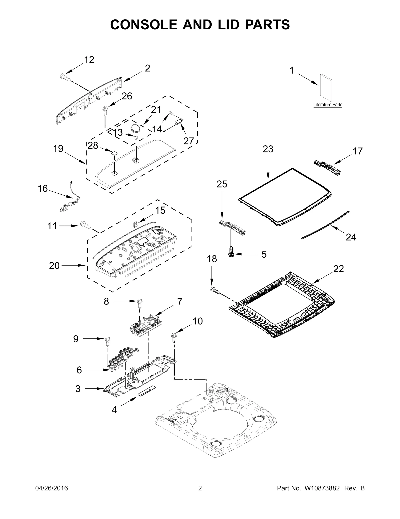 CONSOLE AND LID PARTS