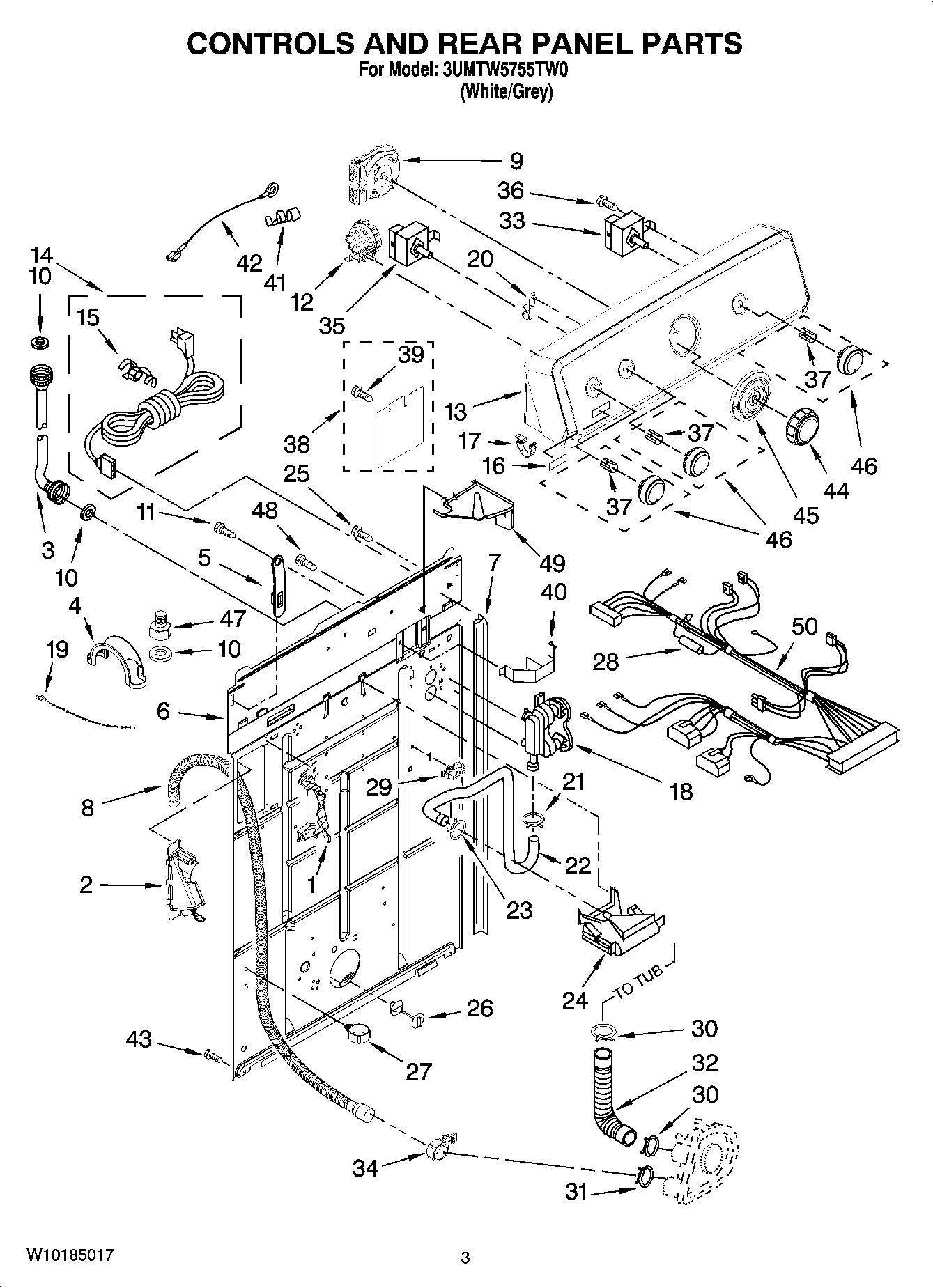 02 - CONTROLS AND REAR PANEL PARTS