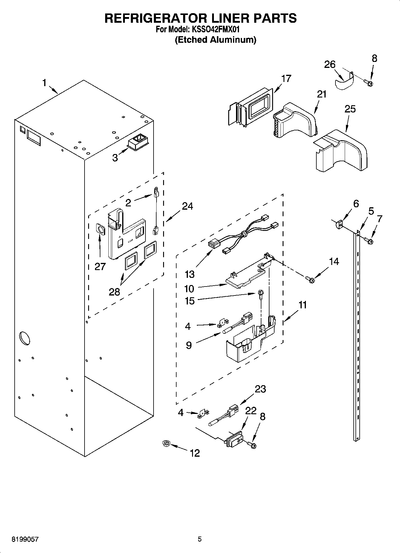 04 - REFRIGERATOR LINER PARTS