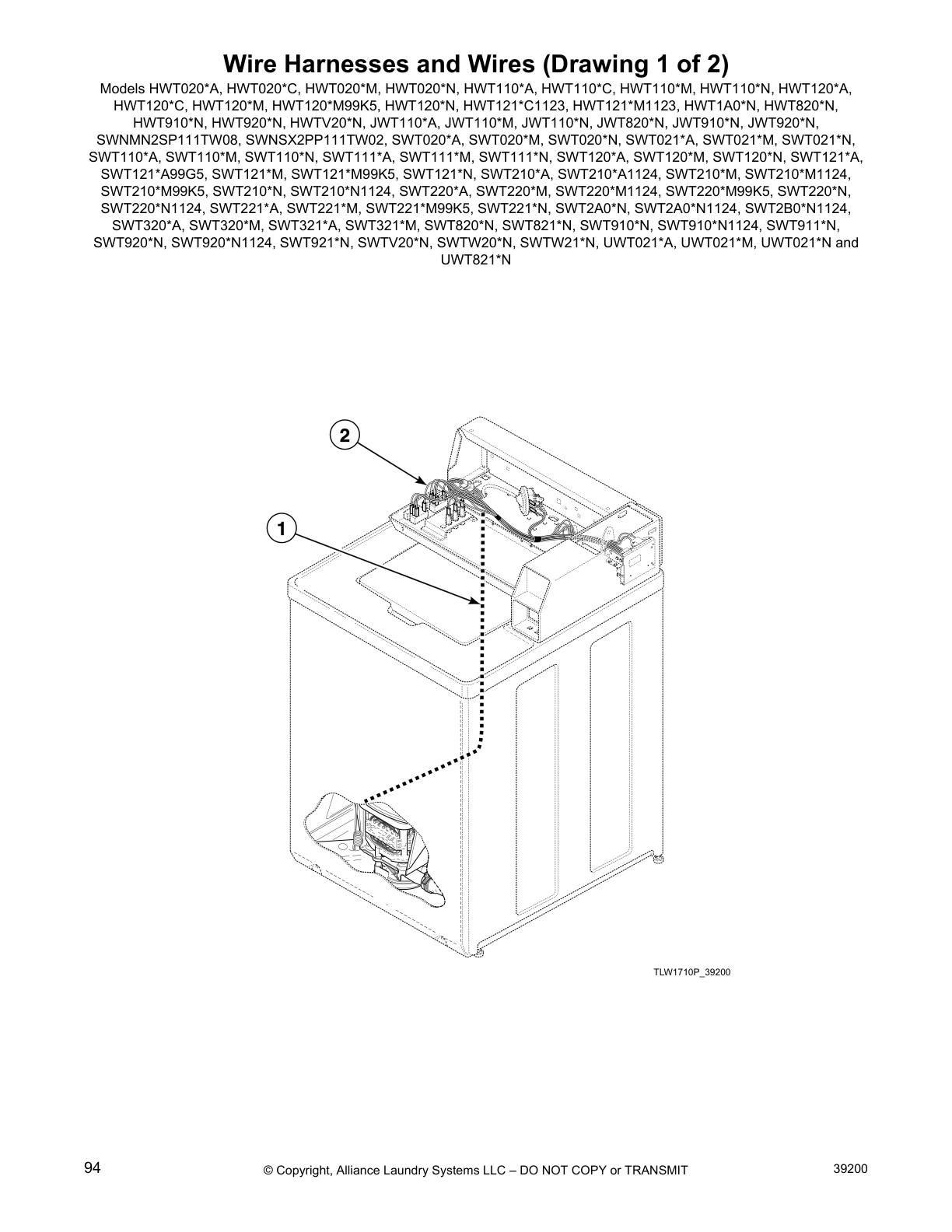 Wire Harnesses and Wires (Drawing 1 of 2)