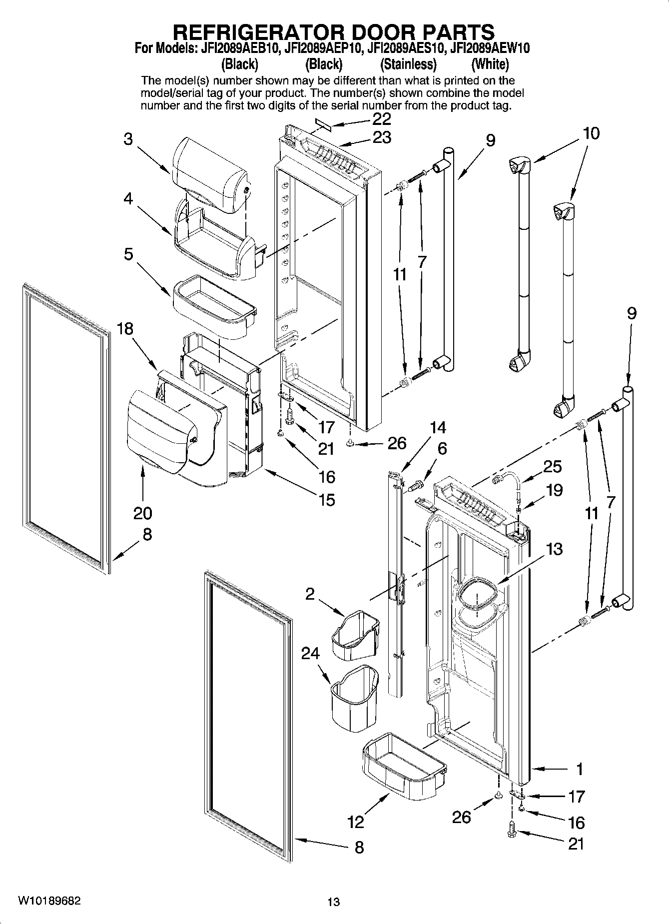 07 - REFRIGERATOR DOOR PARTS