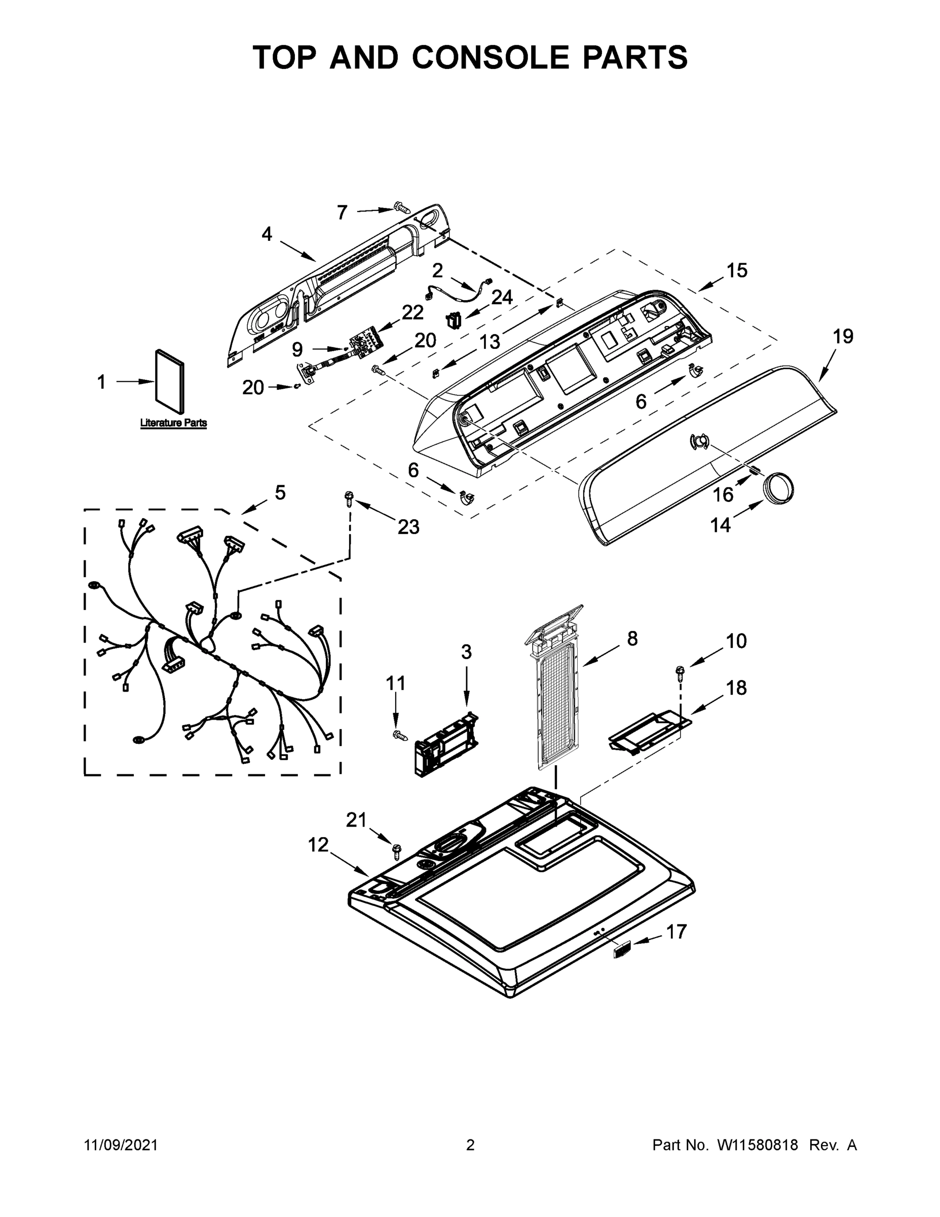 02 - TOP AND CONSOLE PARTS
