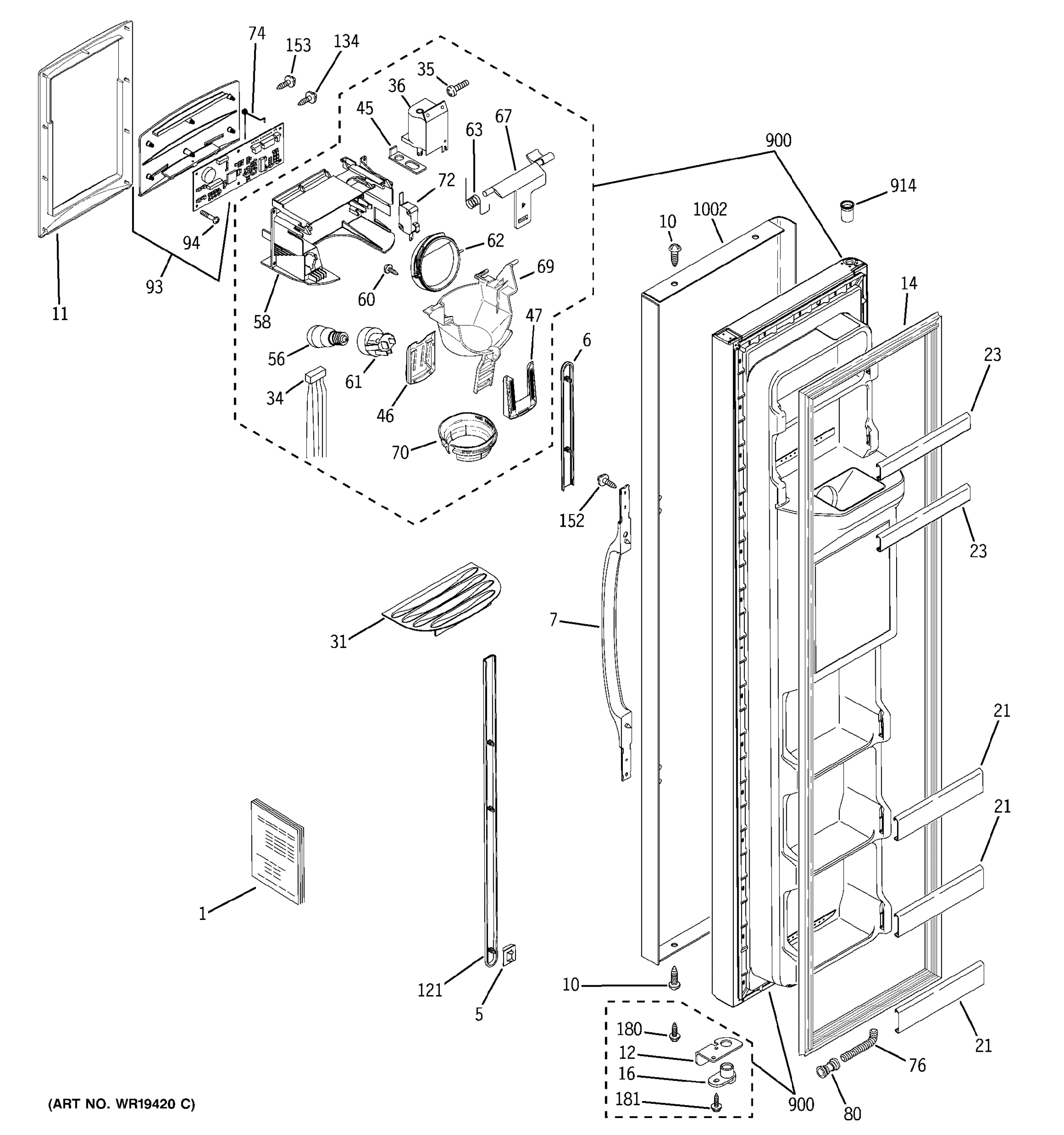 FREEZER DOOR