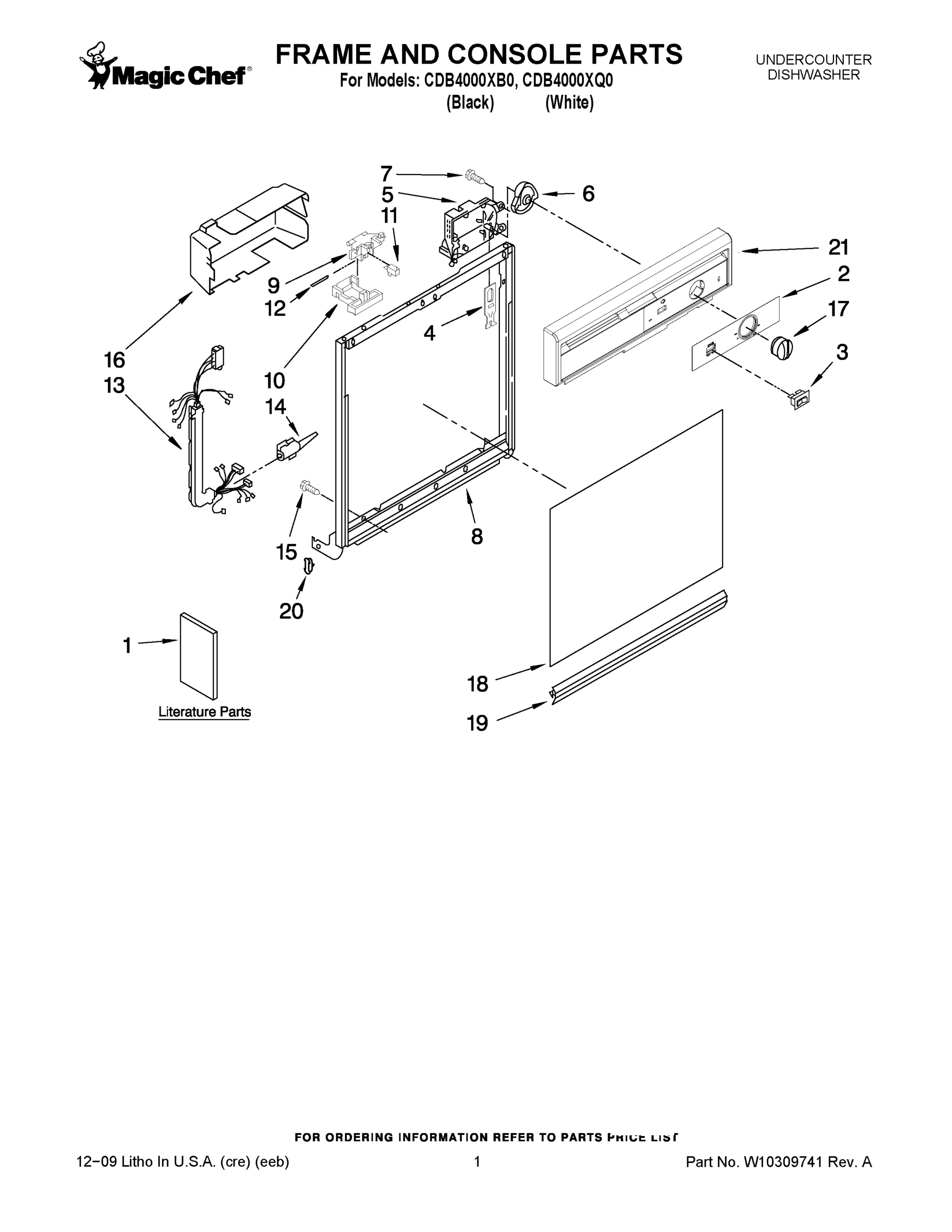 01 - FRAME AND CONSOLE PARTS