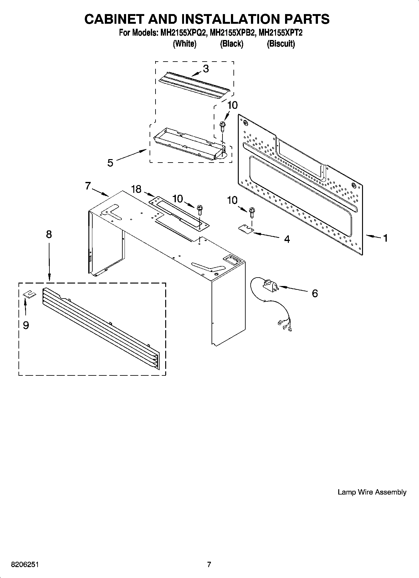 06 - CABINET AND INSTALLATION PARTS