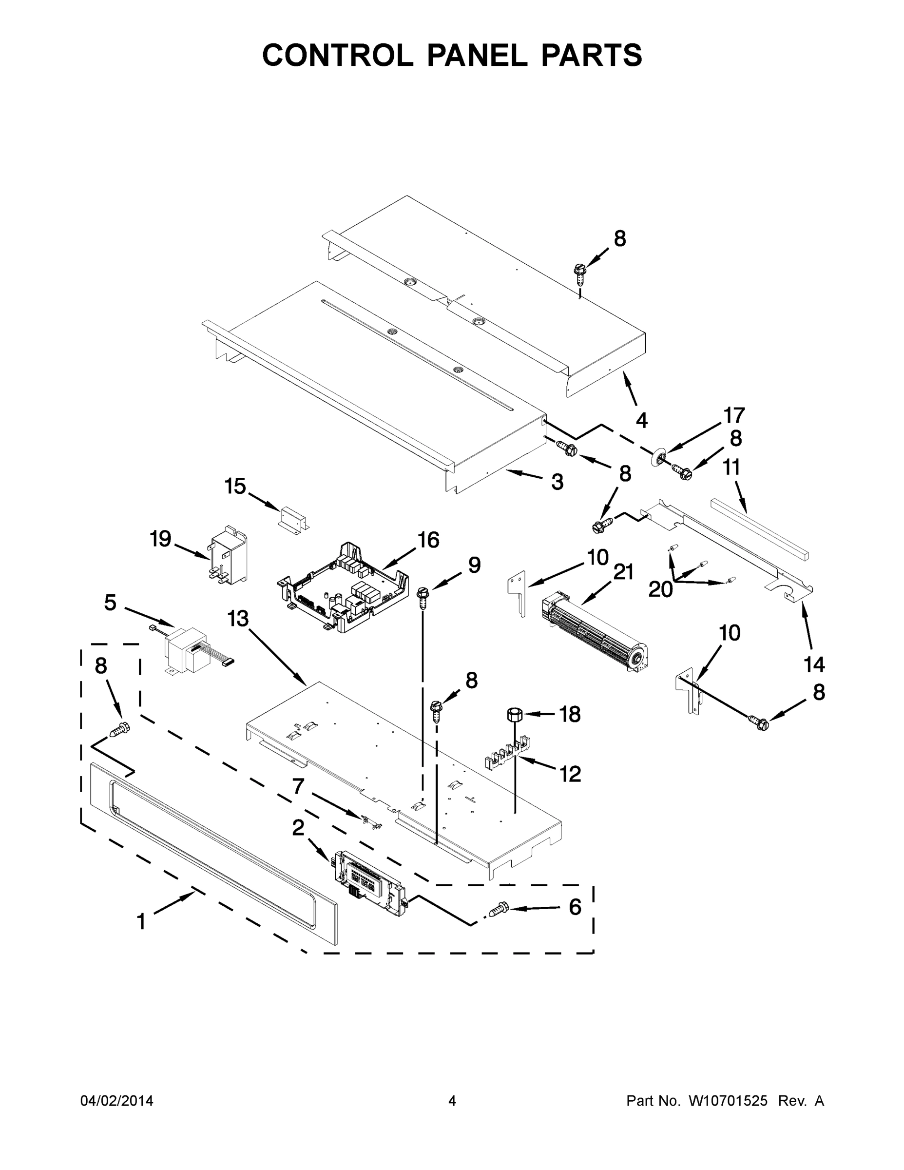 03 - CONTROL PANEL PARTS