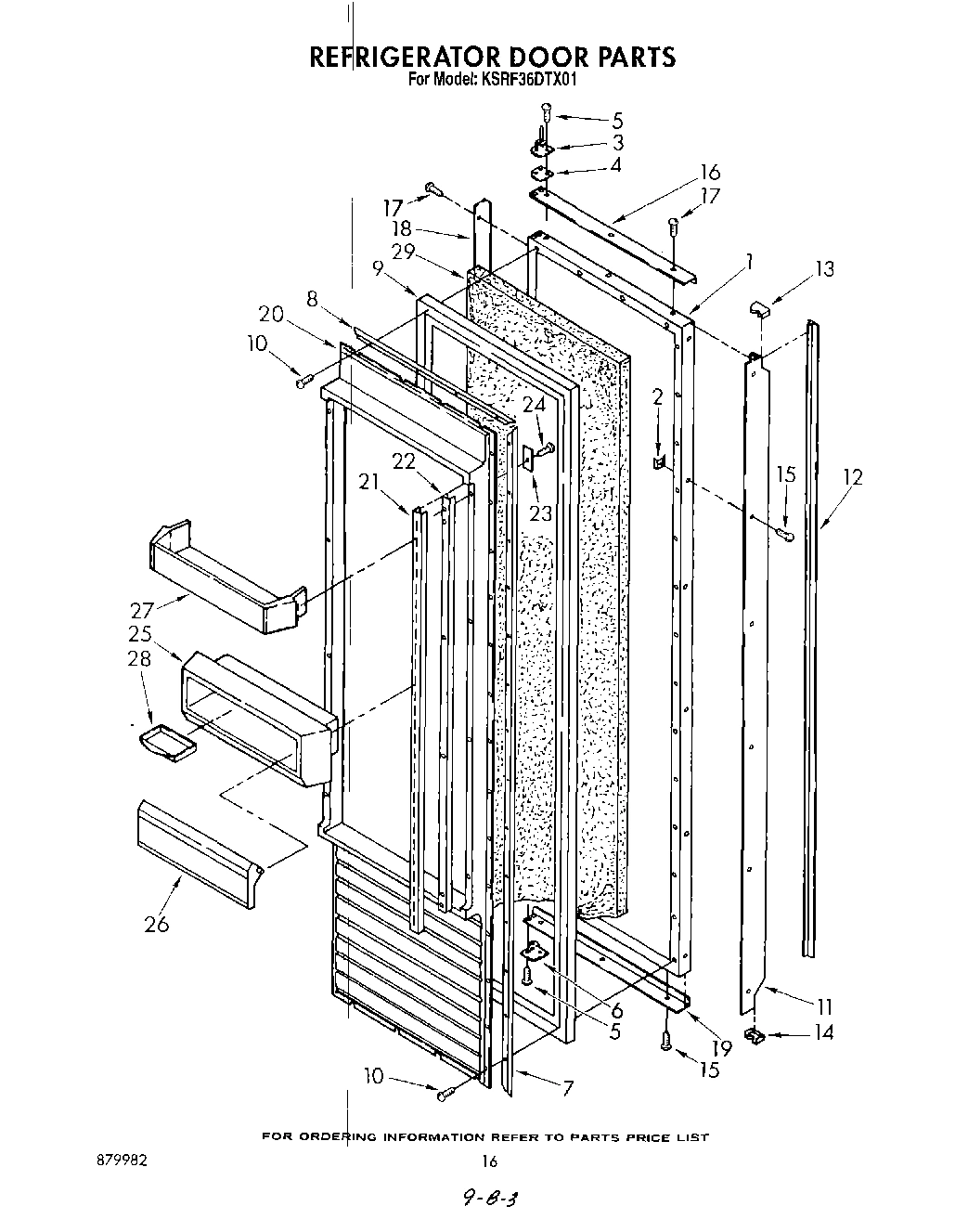 11 - REFRIGERATOR DOOR , LIT/OPTIONAL