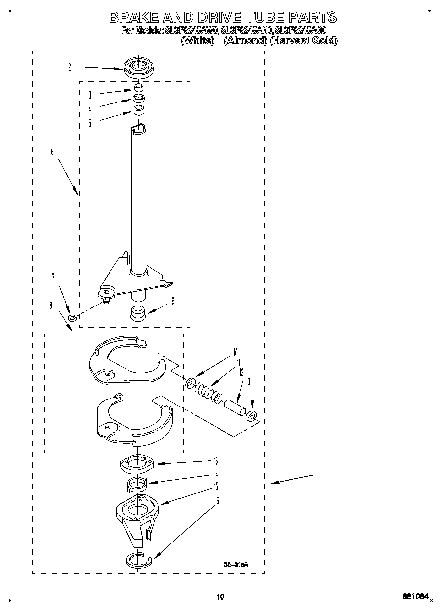 08 - BRAKE AND DRIVE TUBE