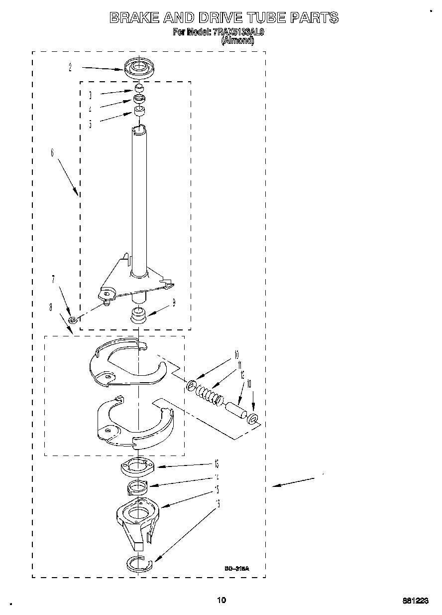 08 - BRAKE AND DRIVE TUBE