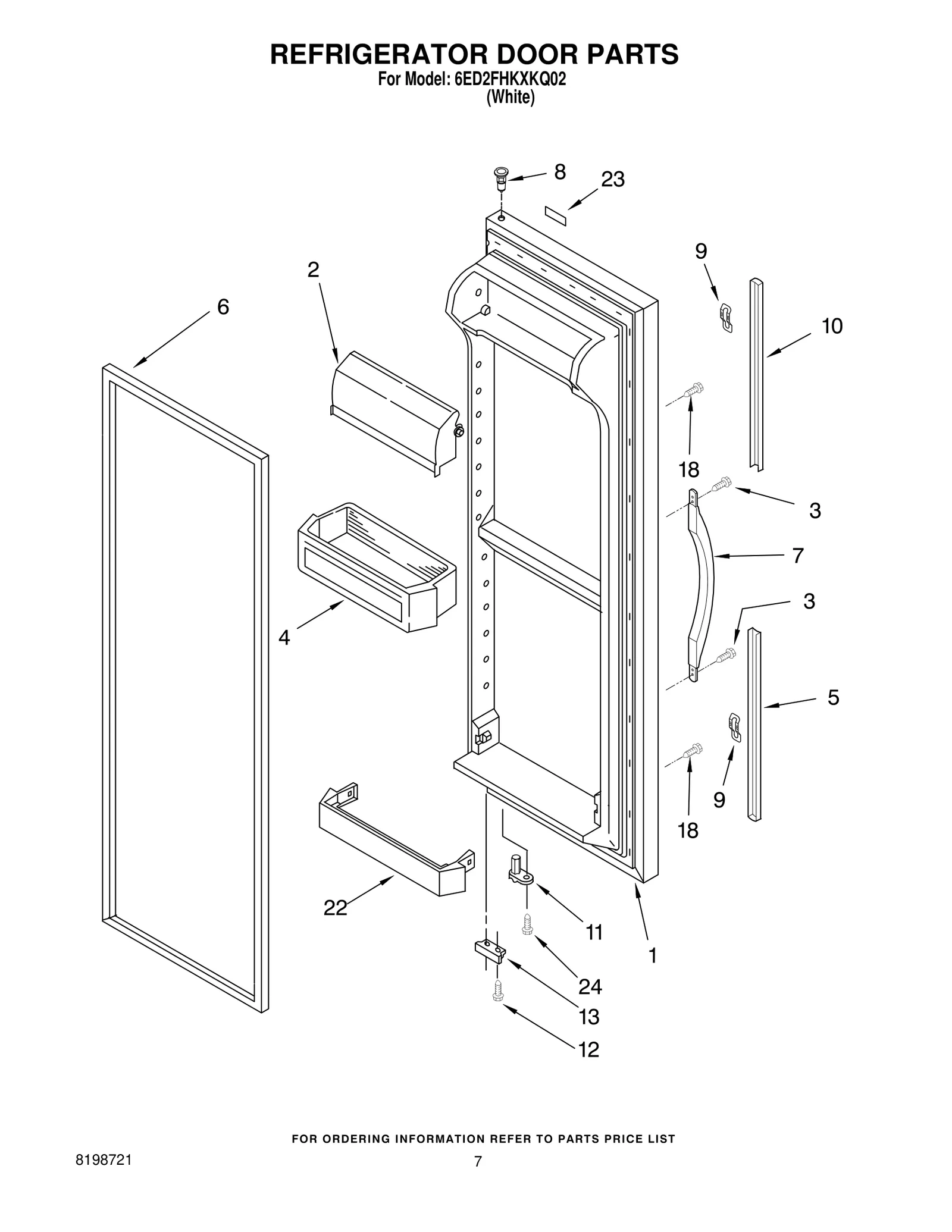 REFRIGERATOR DOOR PARTS