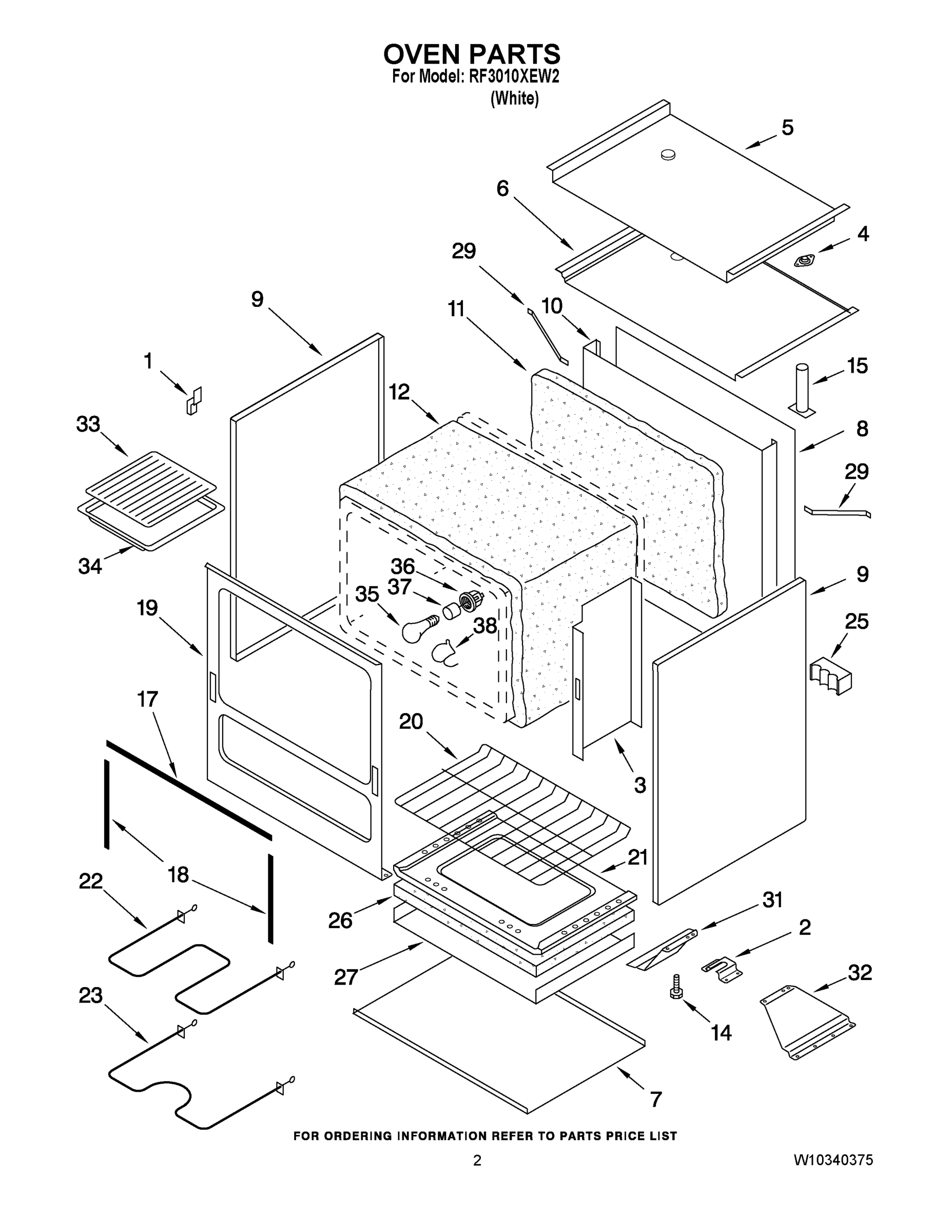 02 - OVEN PARTS