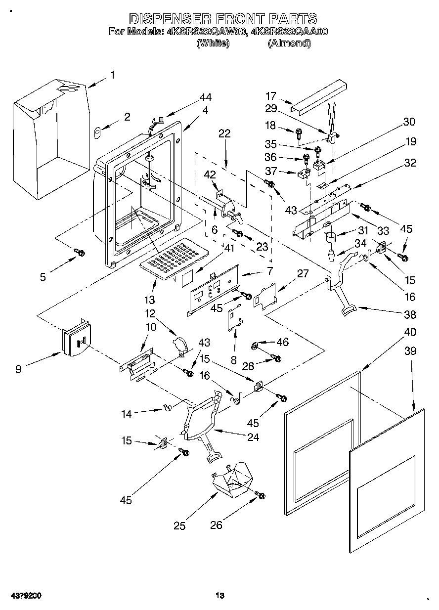 08 - DISPENSER FRONT