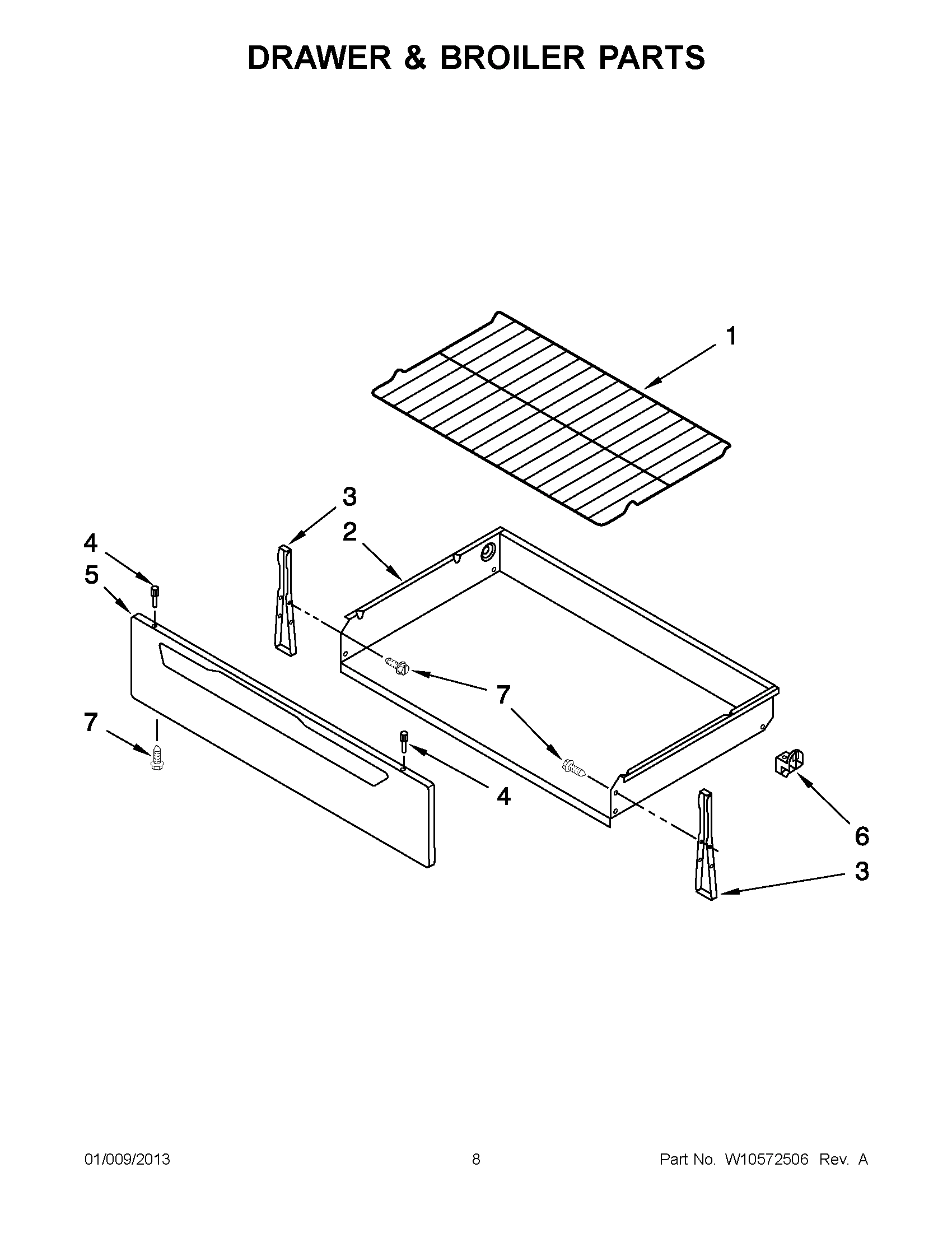 04 - DRAWER & BROILER PARTS