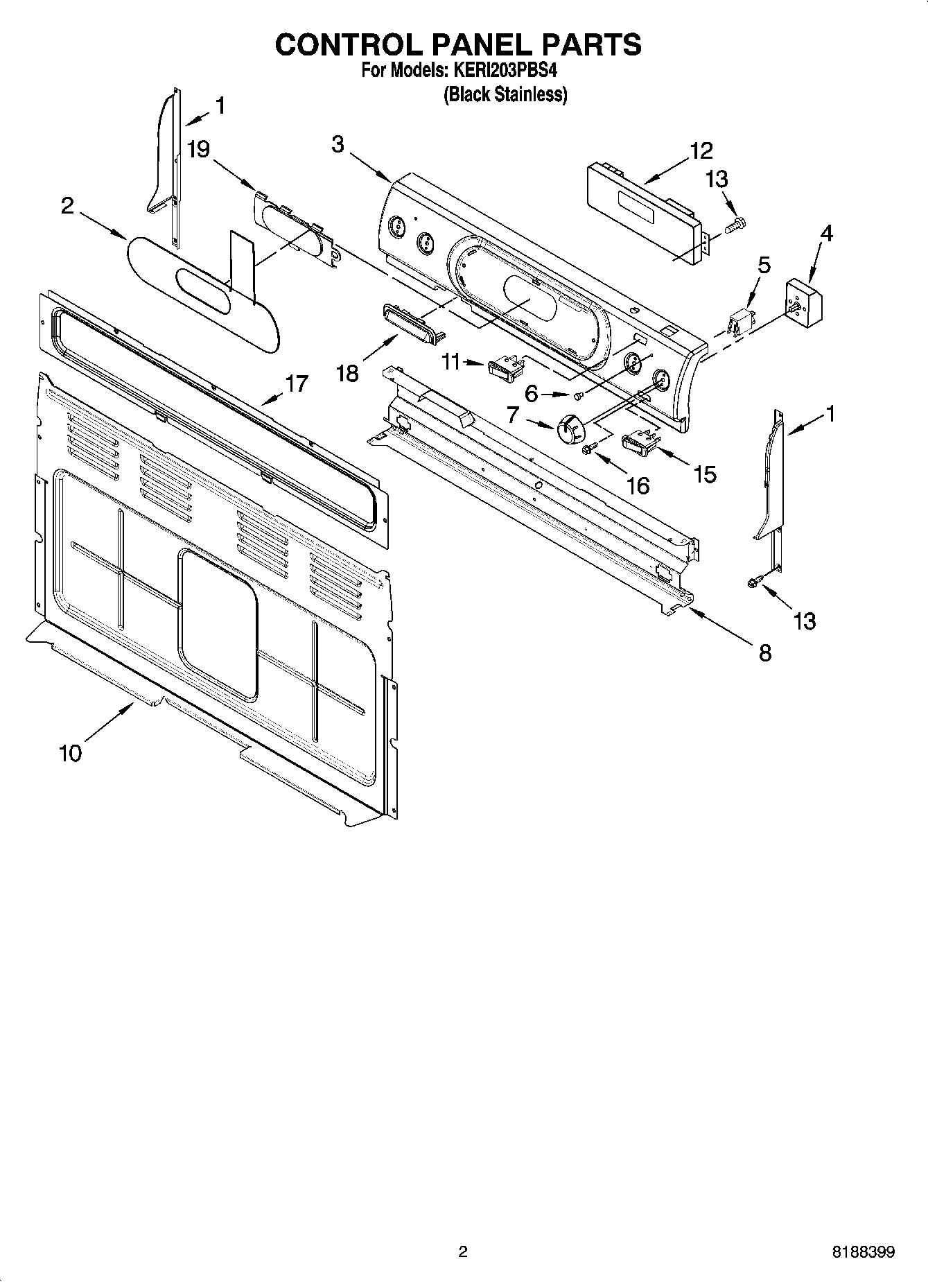 02 - CONTROL PANEL PARTS