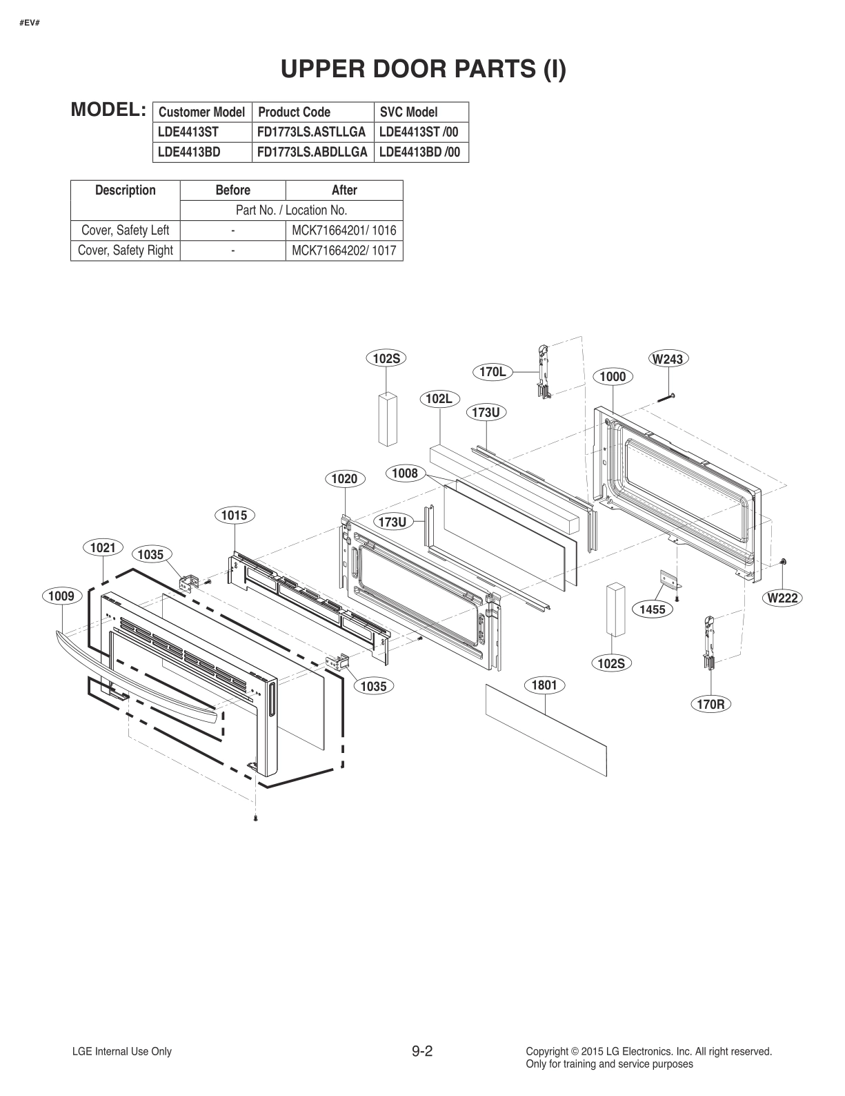 UPPER DOOR PARTS