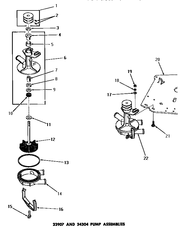 01 - 23907 & 24304 PUMP ASSEMBLIES