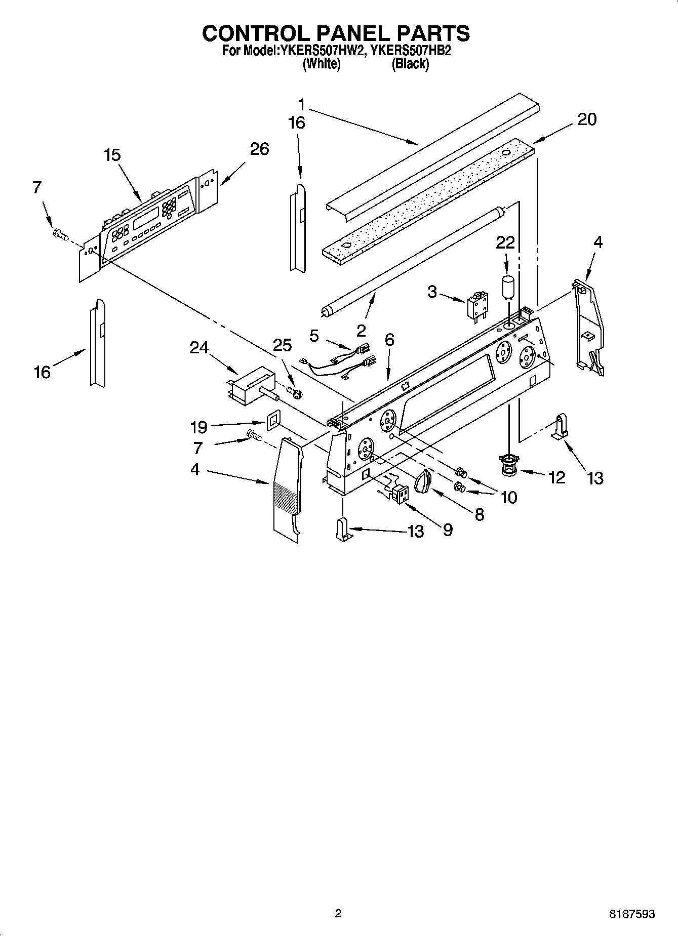 02 - CONTROL PANEL PARTS
