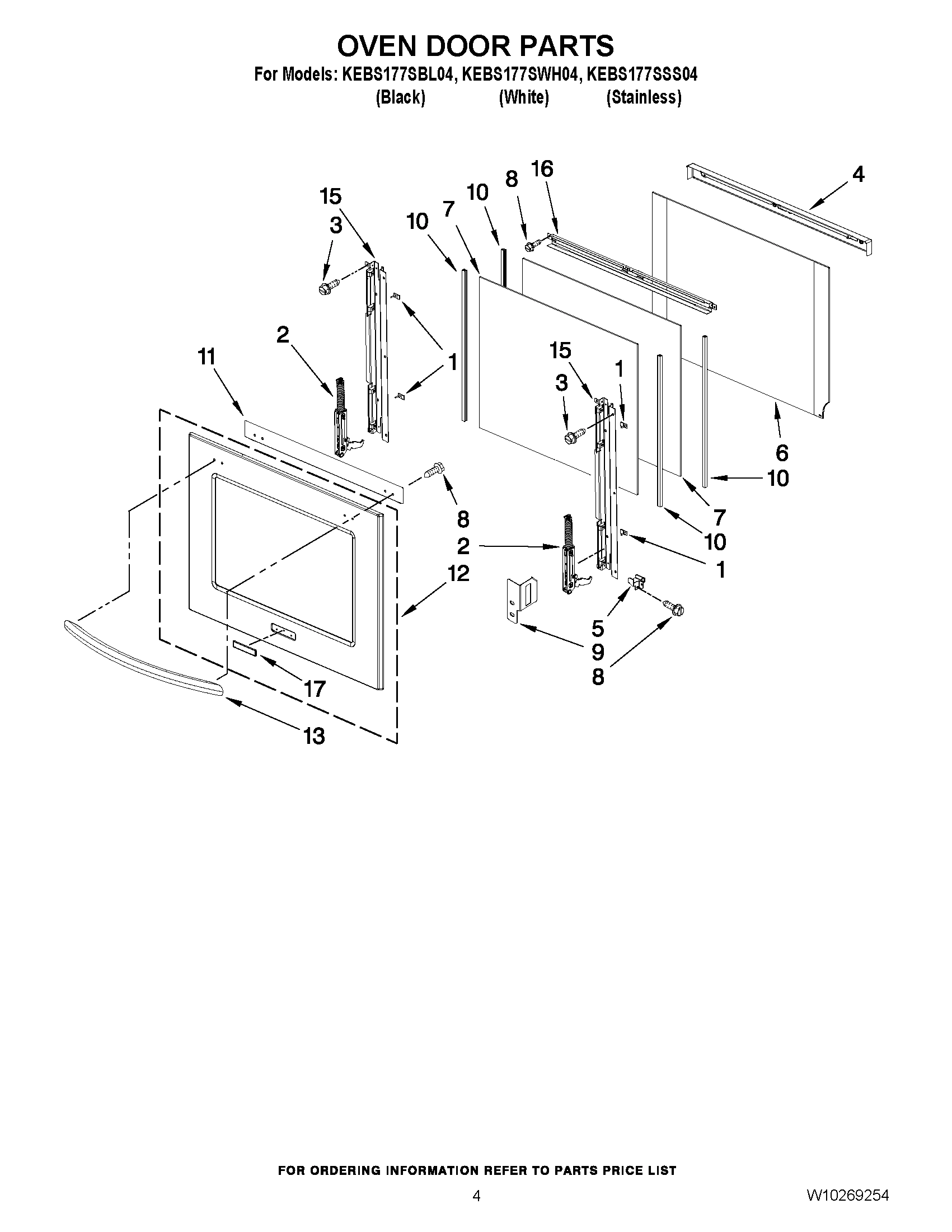 03 - OVEN DOOR PARTS