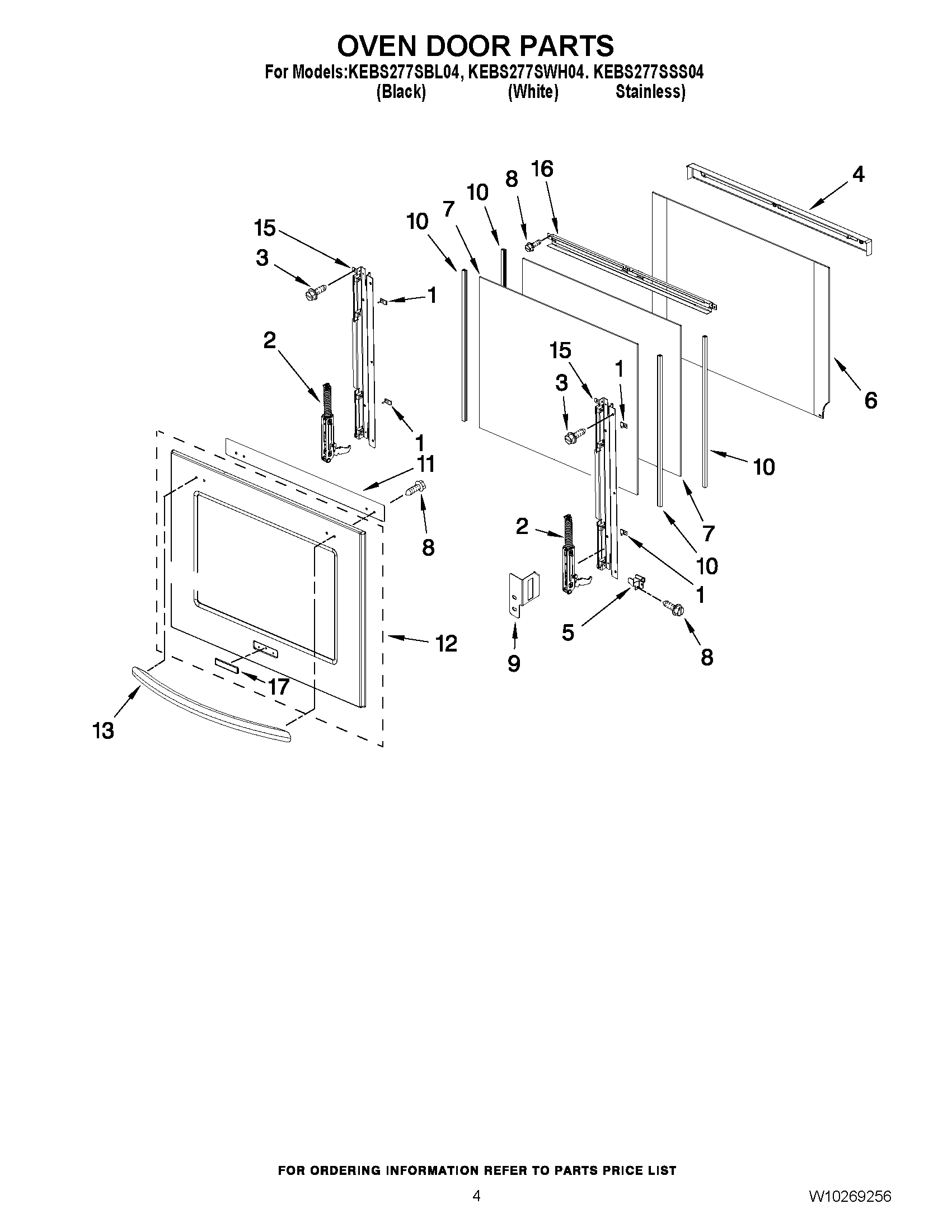 03 - OVEN DOOR PARTS