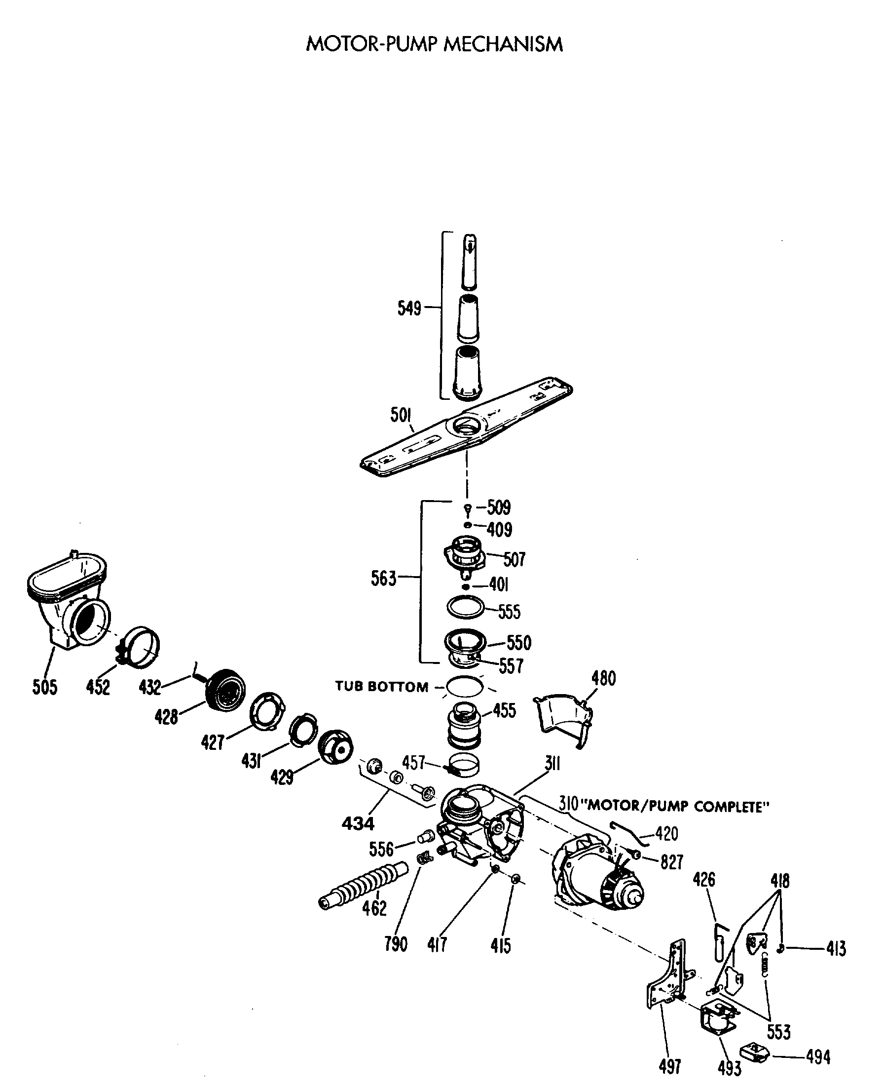 MOTOR-PUMP MECHANISM