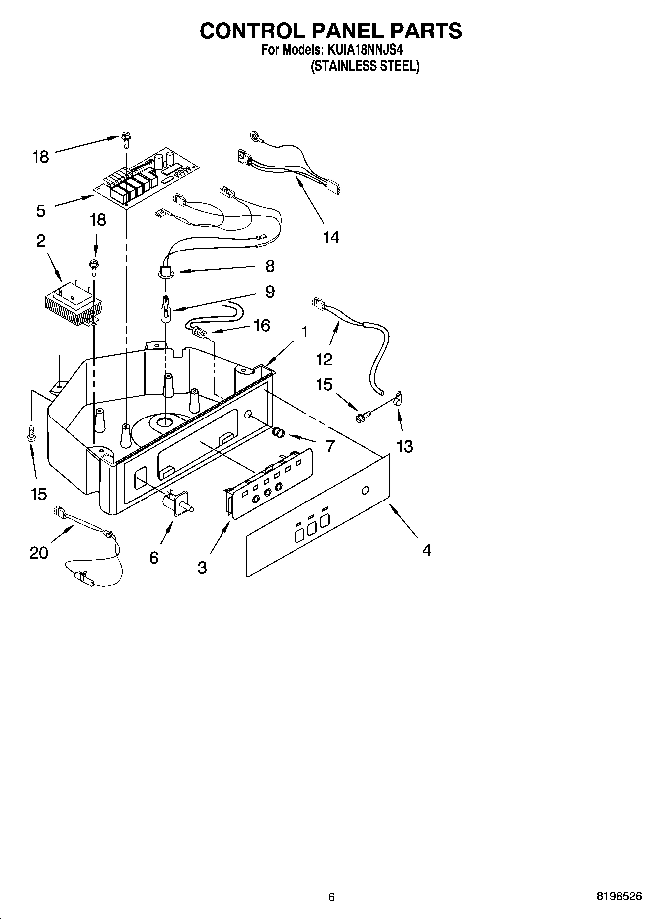 04 - CONTROL PANEL PARTS