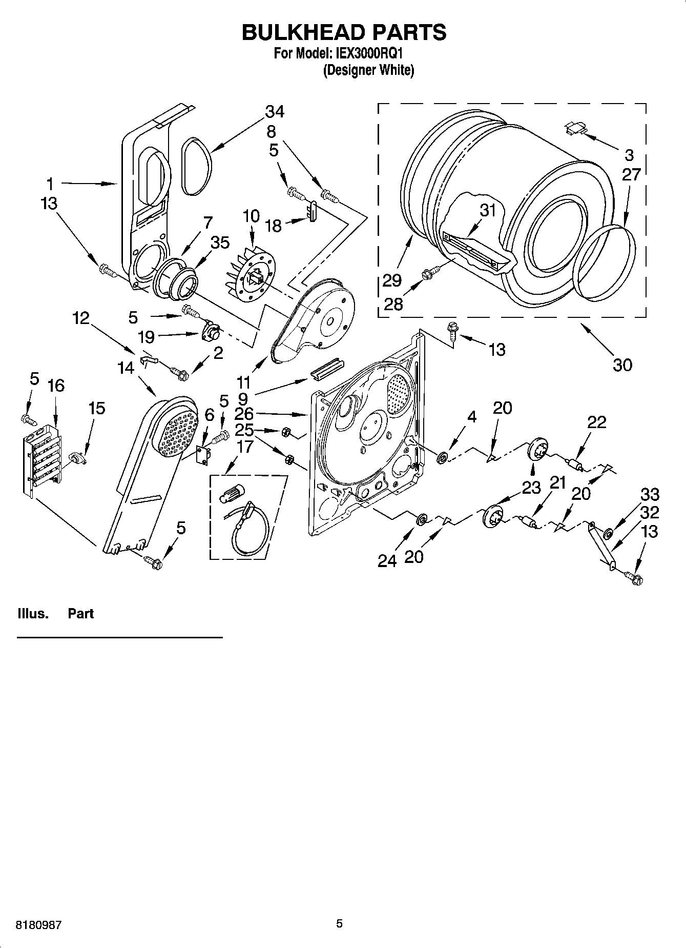 03 - BULKHEAD PARTS, OPTIONAL PARTS (NOT INCLUDED)
