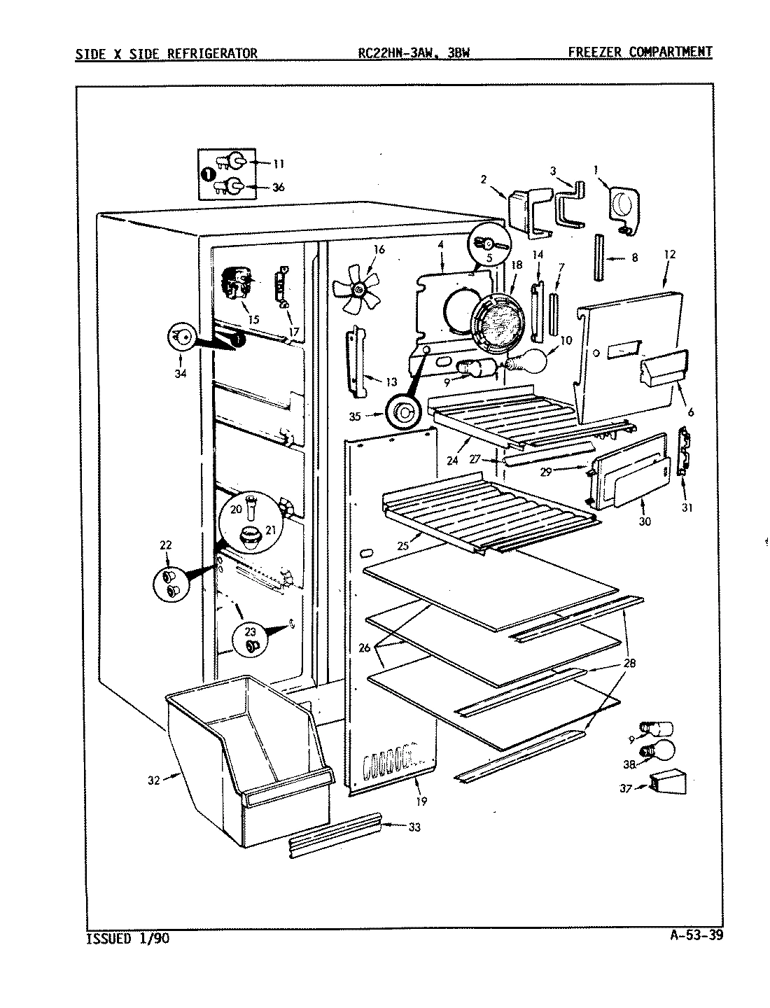 01 - FREEZER COMPARTMENT