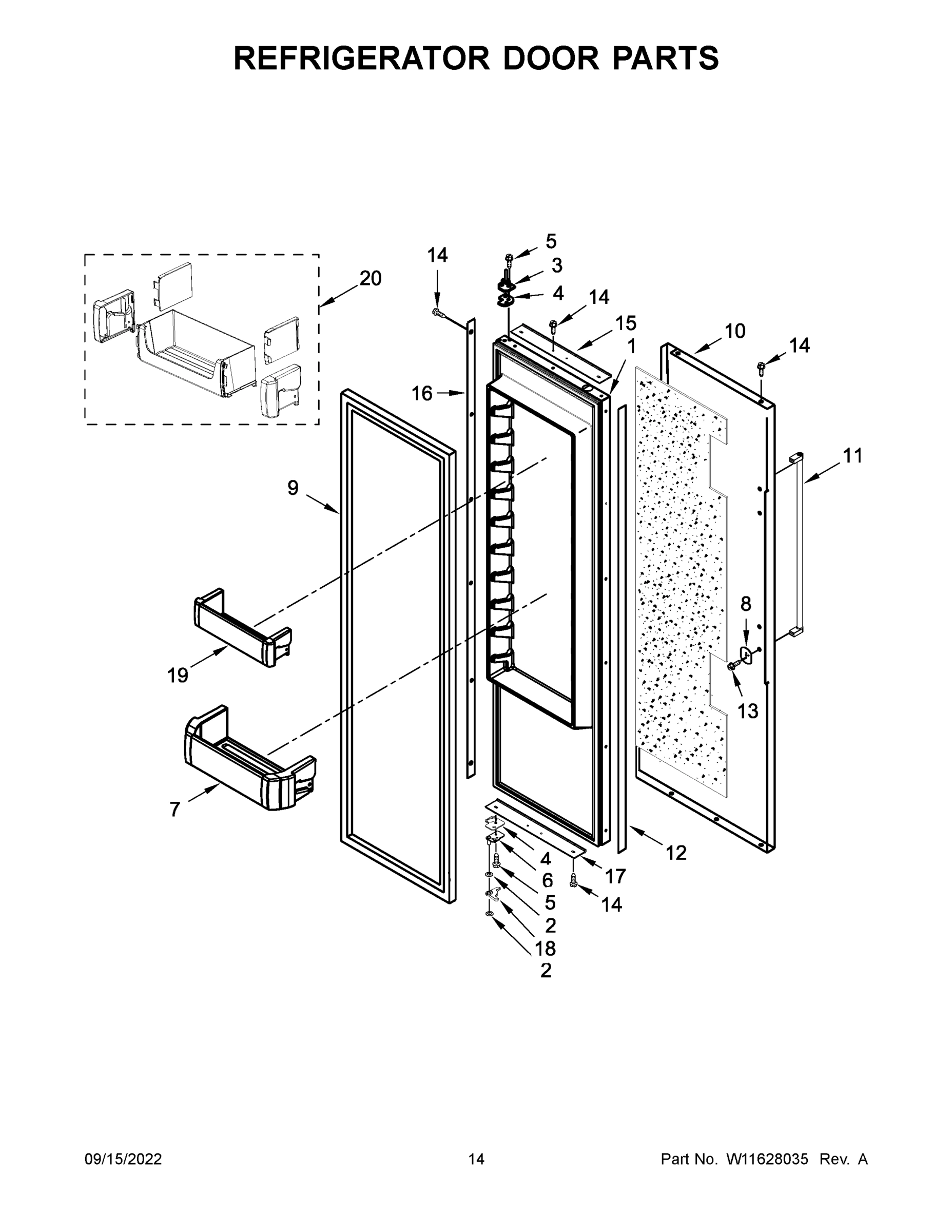 08 - REFRIGERATOR DOOR PARTS