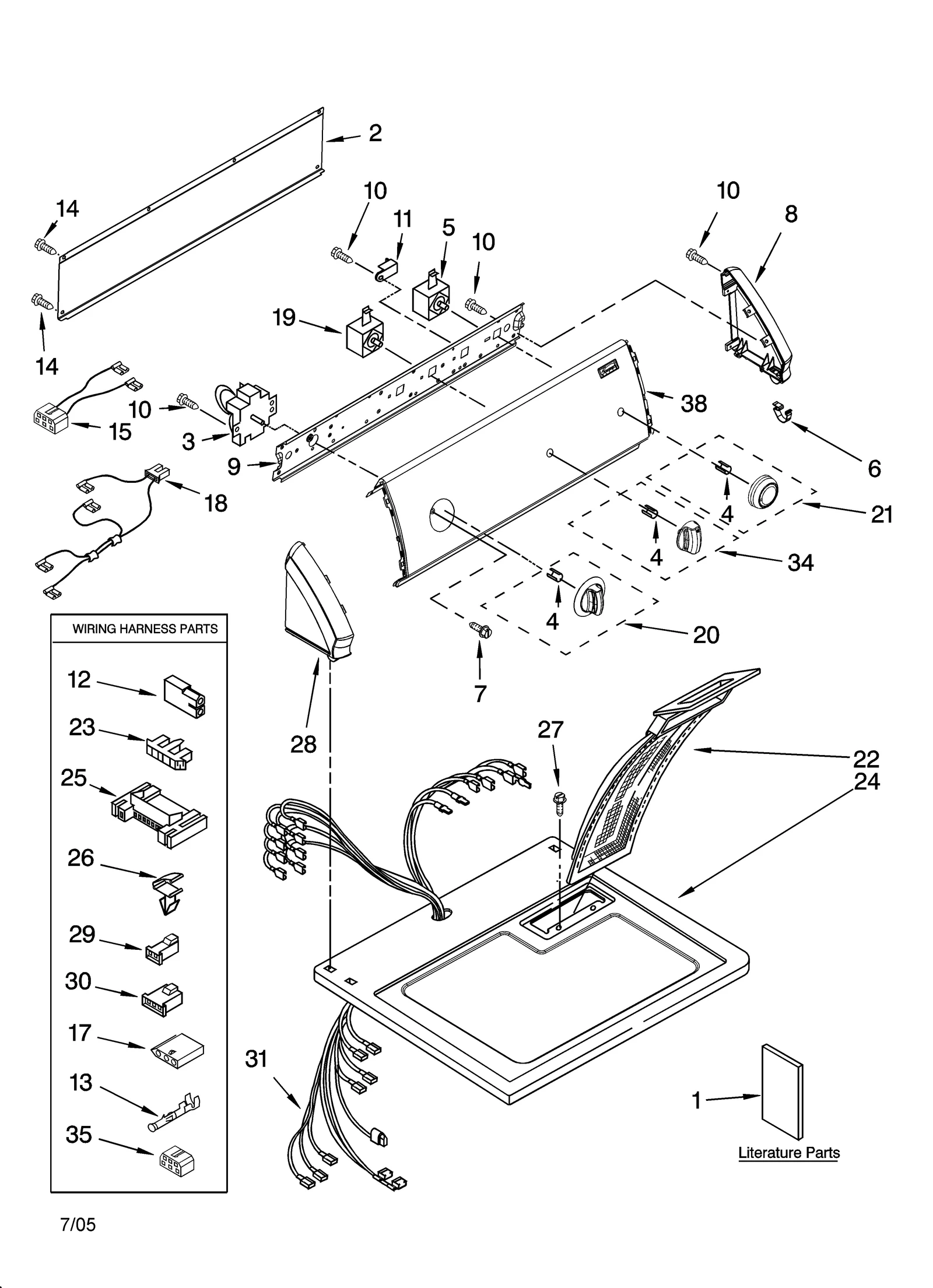 TOP AND CONSOLE PARTS