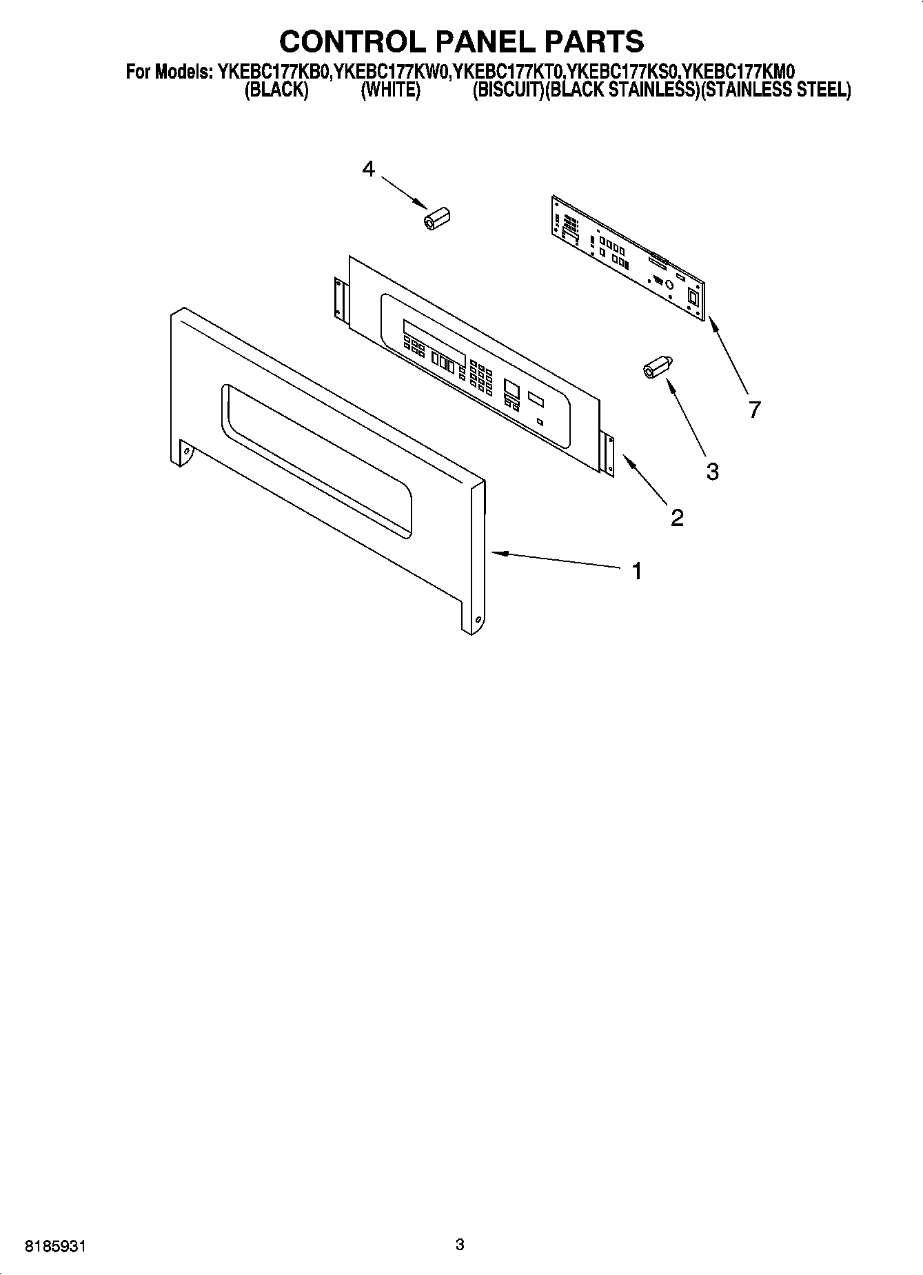 02 - CONTROL PANEL PARTS