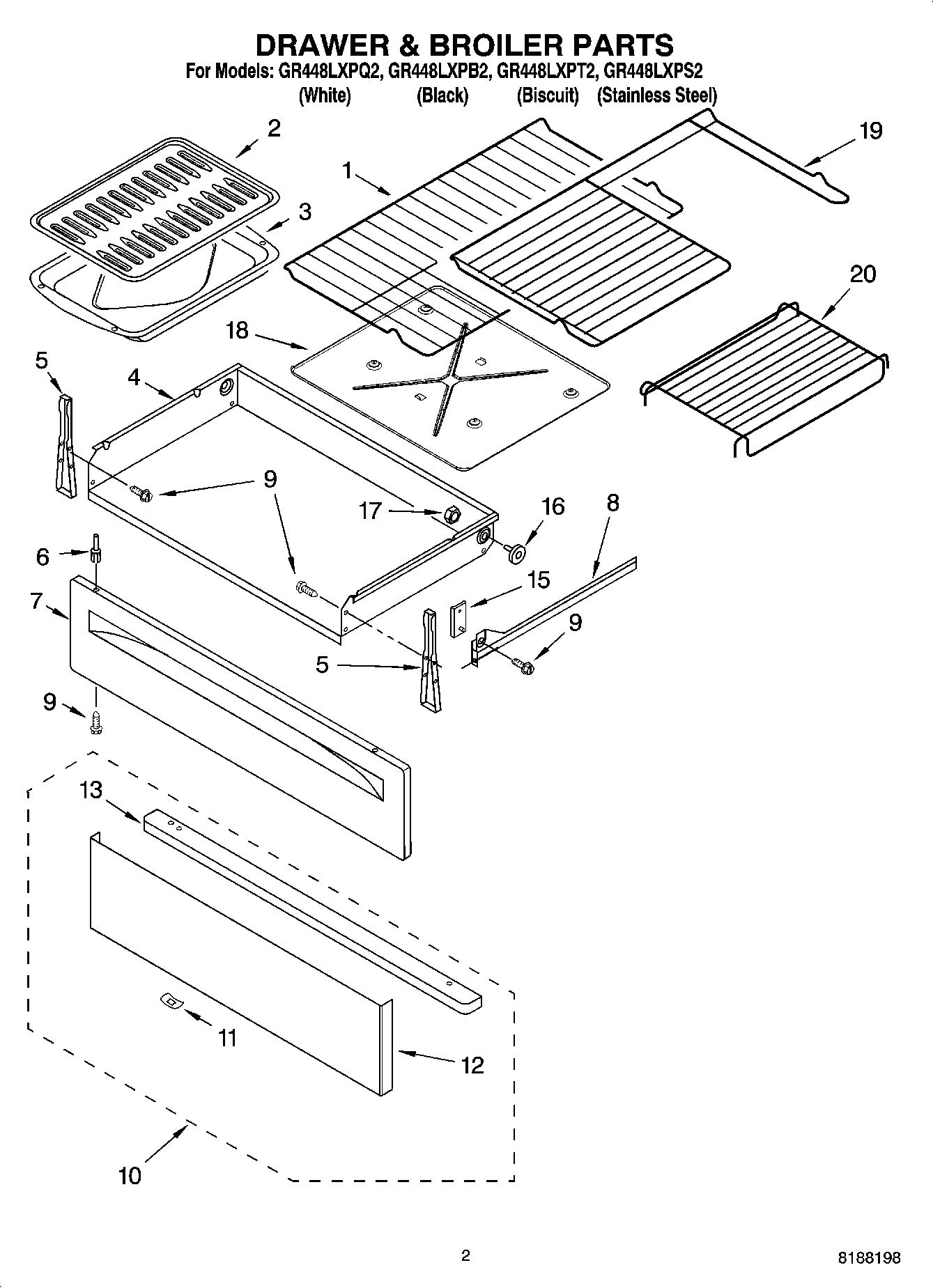 02 - DRAWER & BROILER PARTS