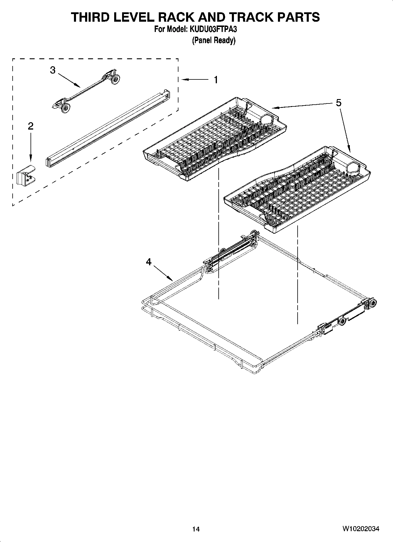 11 - THIRD LEVEL RACK AND TRACK PARTS