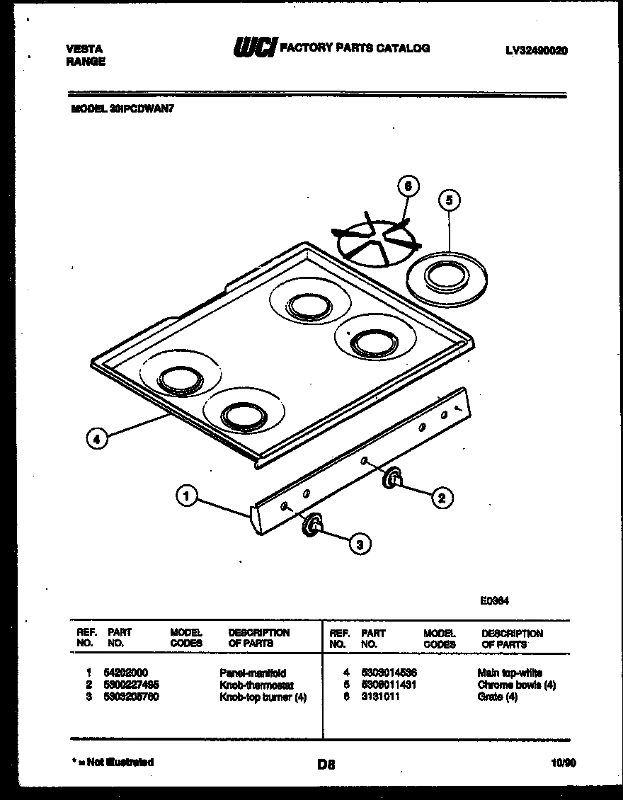 03 - COOKTOP PARTS