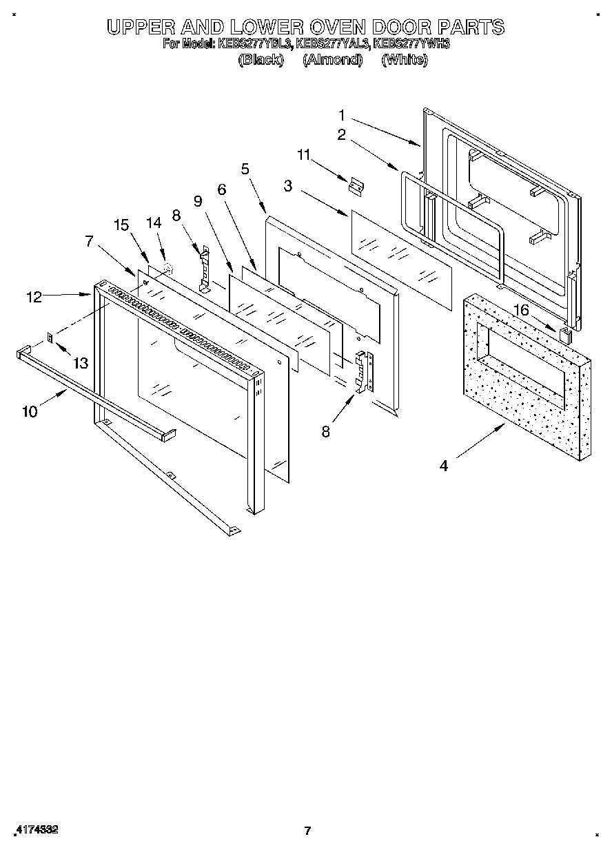 05 - UPPER AND LOWER OVEN DOOR