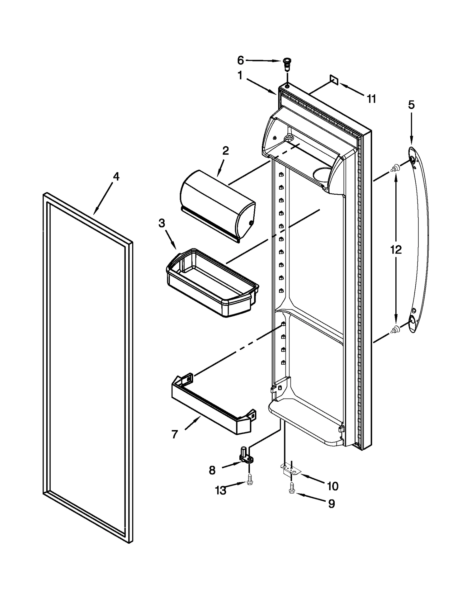 REFRIGERATOR DOOR PARTS