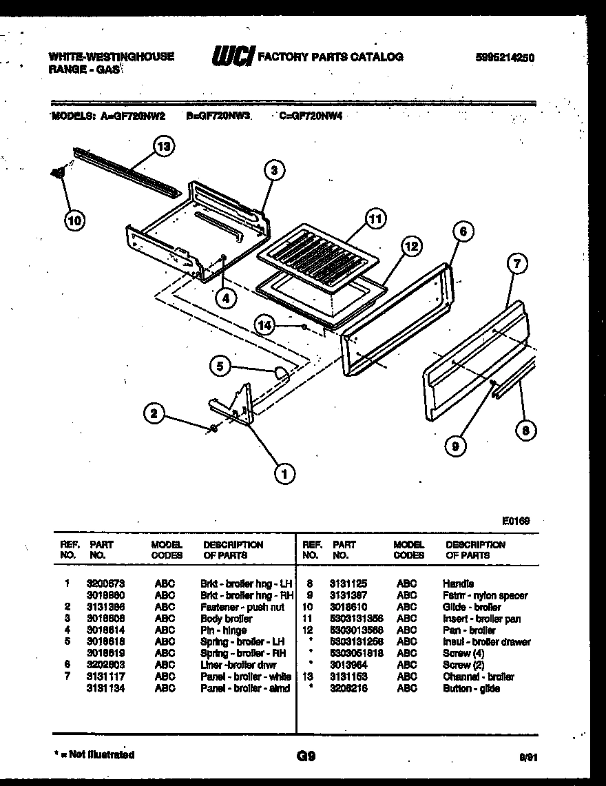05 - BROILER DRAWER PARTS