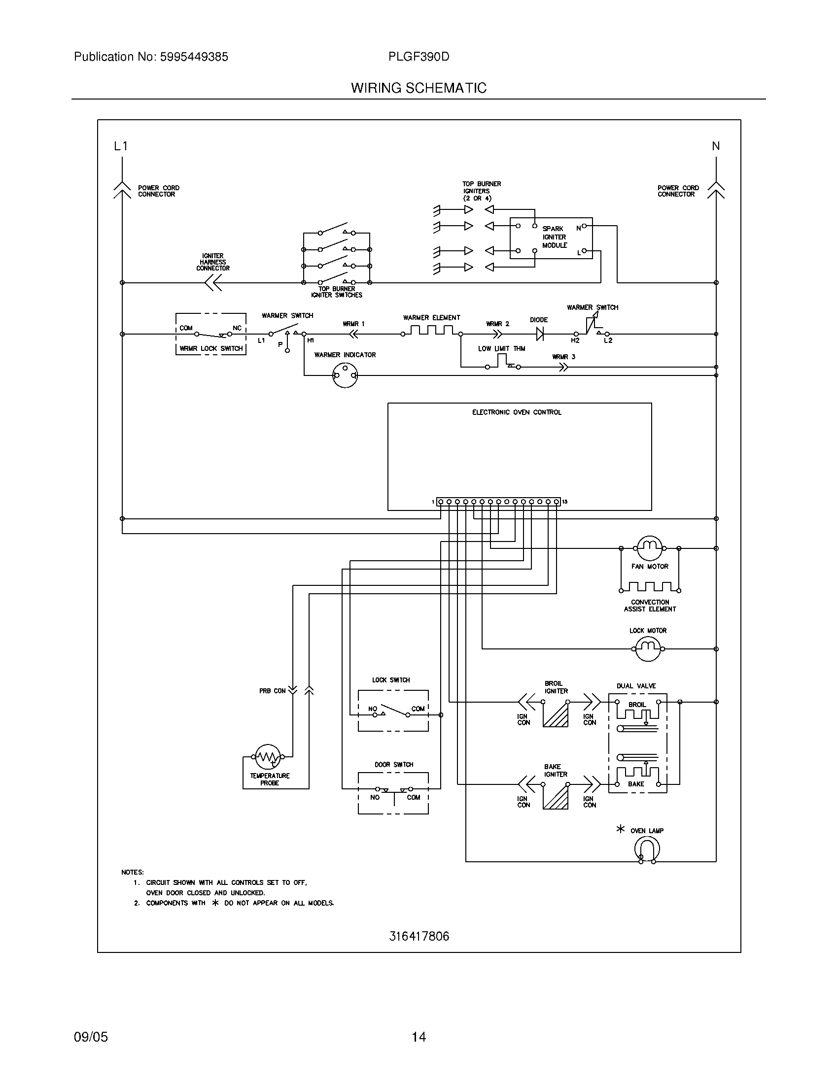 14 - WIRING SCHEMATIC