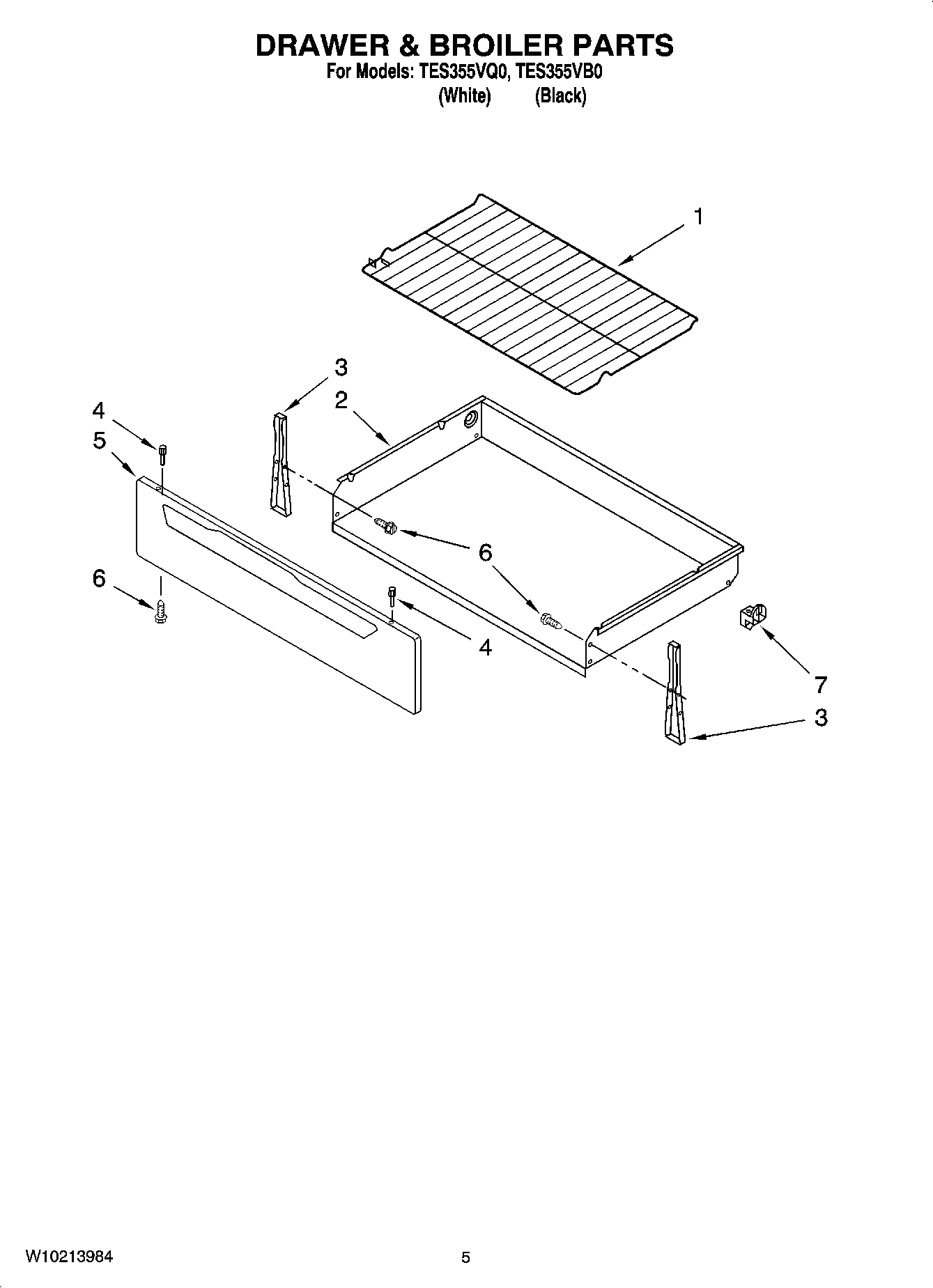 04 - DRAWER & BROILER PARTS