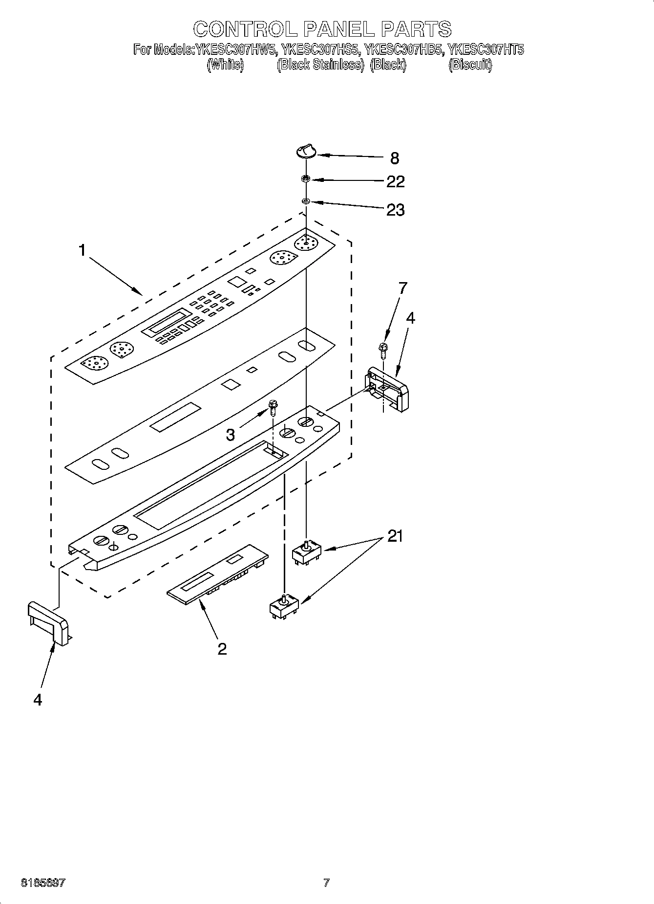 04 - CONTROL PANEL PARTS