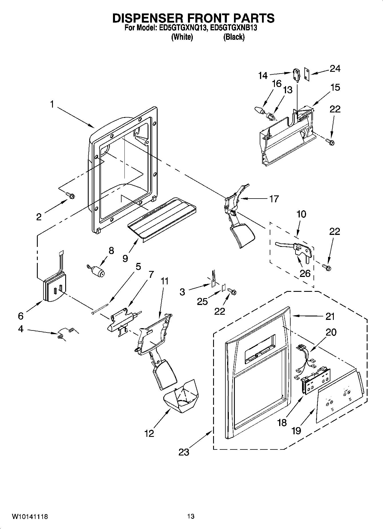 08 - DISPENSER FRONT PARTS