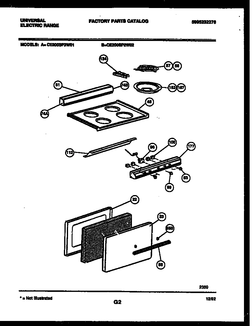 02 - BACKGUARD, COOKTOP AND DOOR PARTS