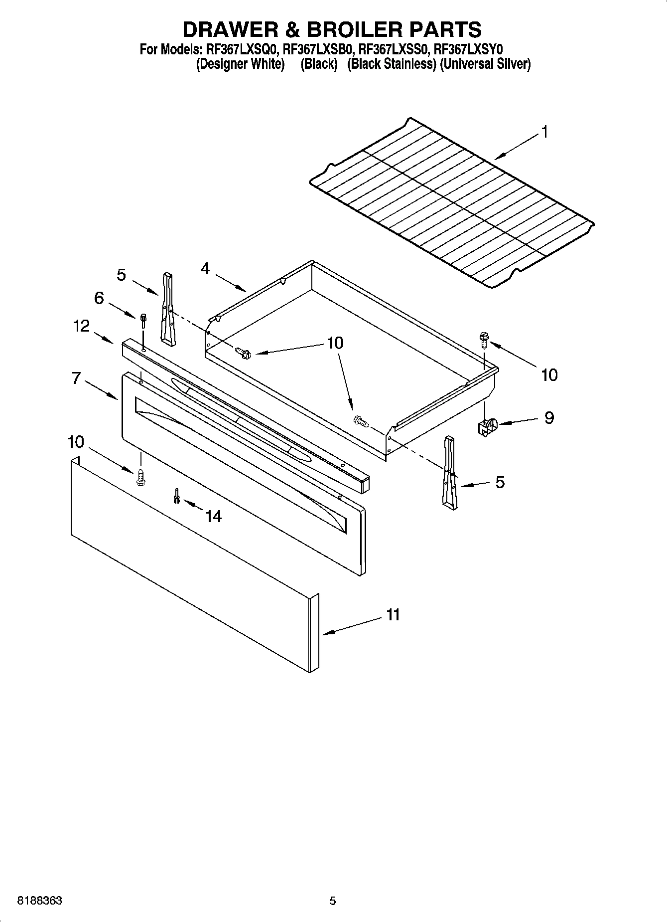 04 - DRAWER & BROILER PARTS