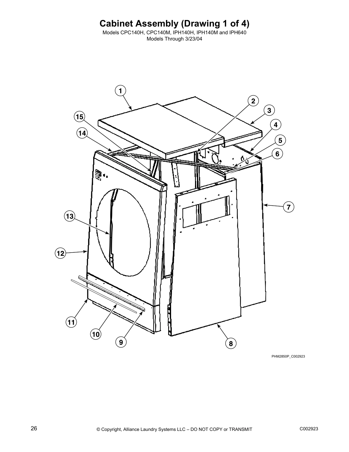 Cabinet Assembly (Drawing 1 of 4)
