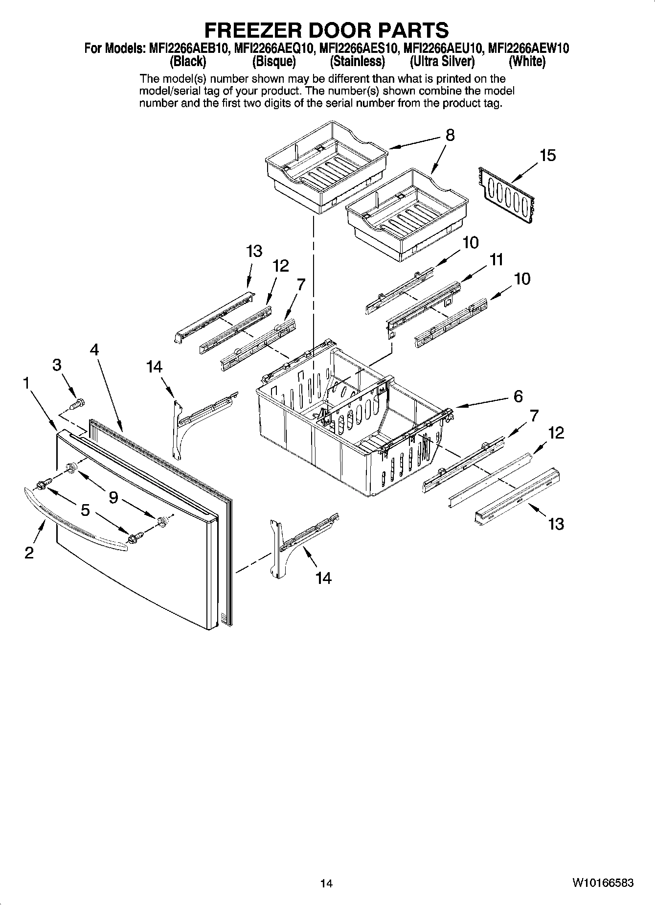 08 - FREEZER DOOR PARTS