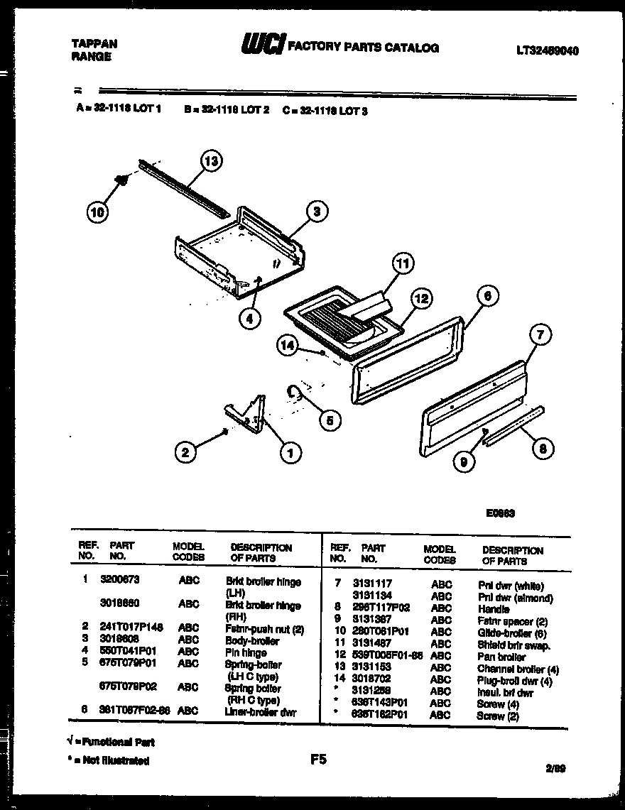 06 - BROILER DRAWER PARTS