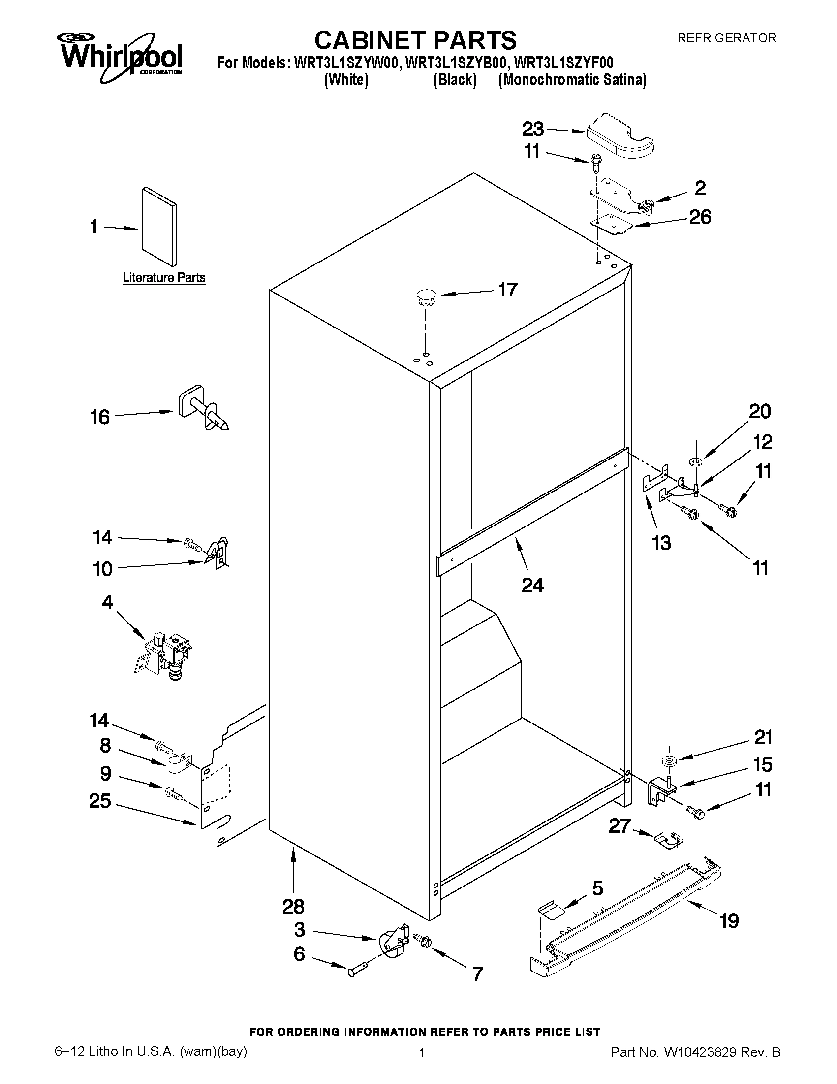 01 - CABINET PARTS